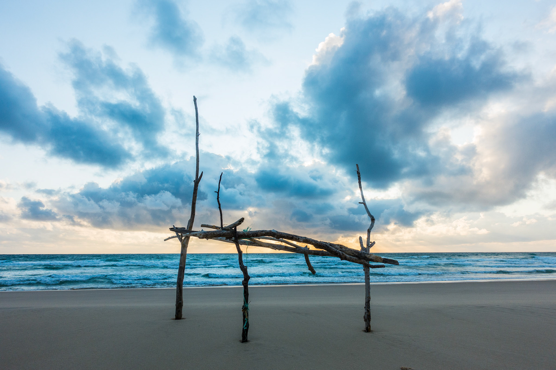 Enigmatic wooden sculpture