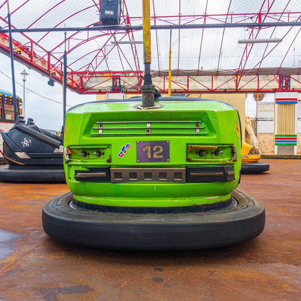 Green Ferrari No. 12 Rear view 01/02