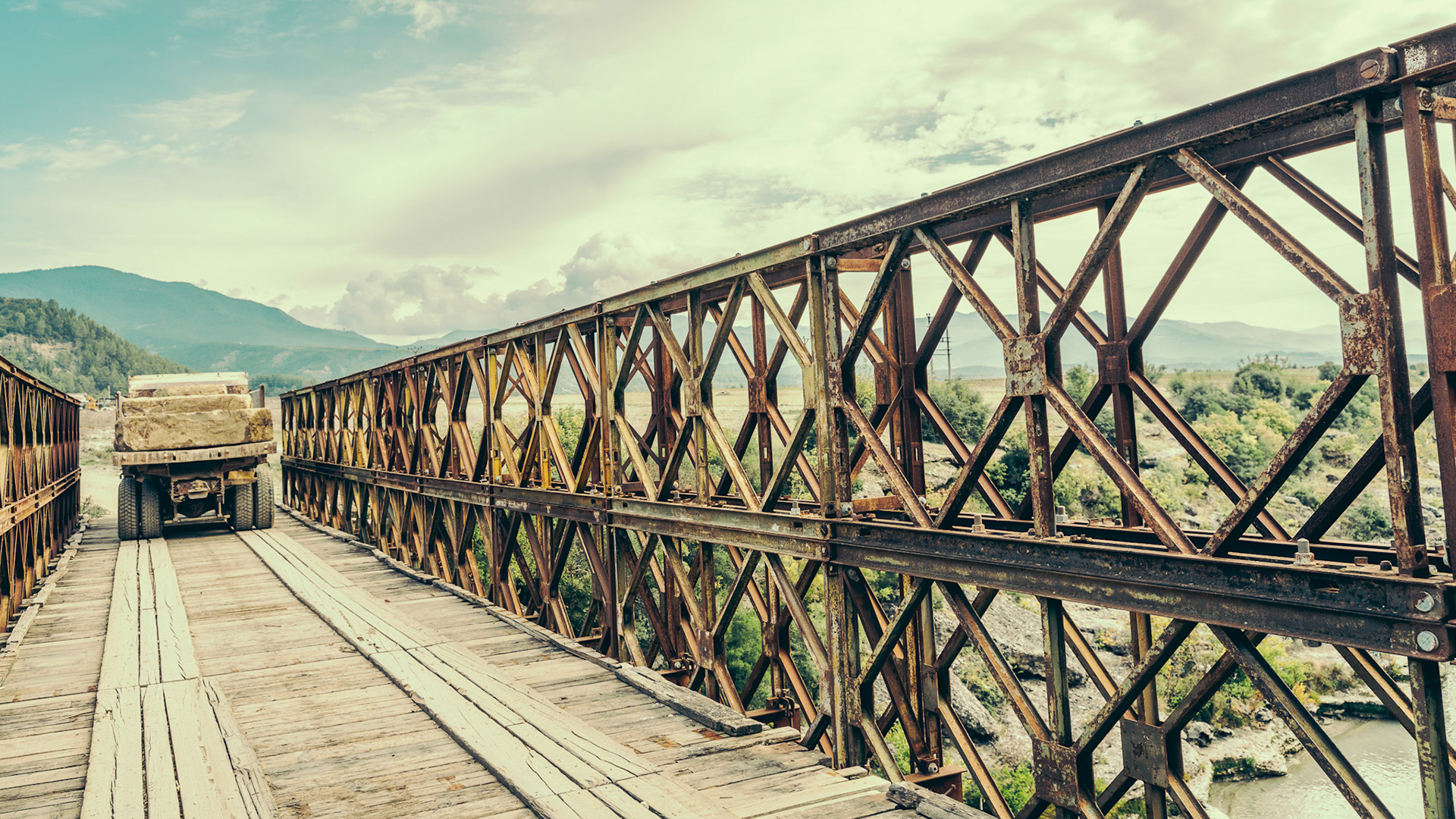 Truck on the Bridge