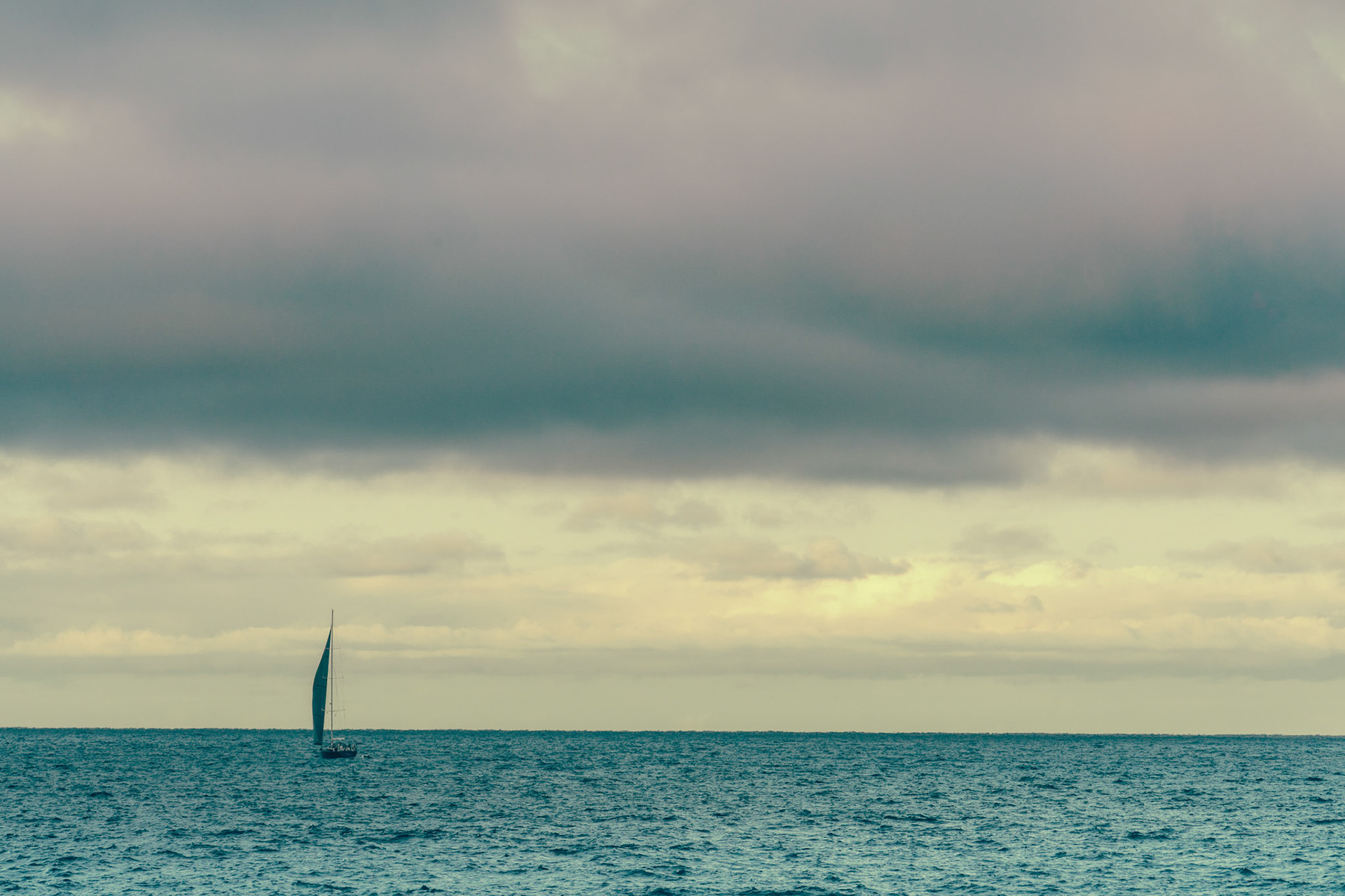 Lonely Sailing Boat