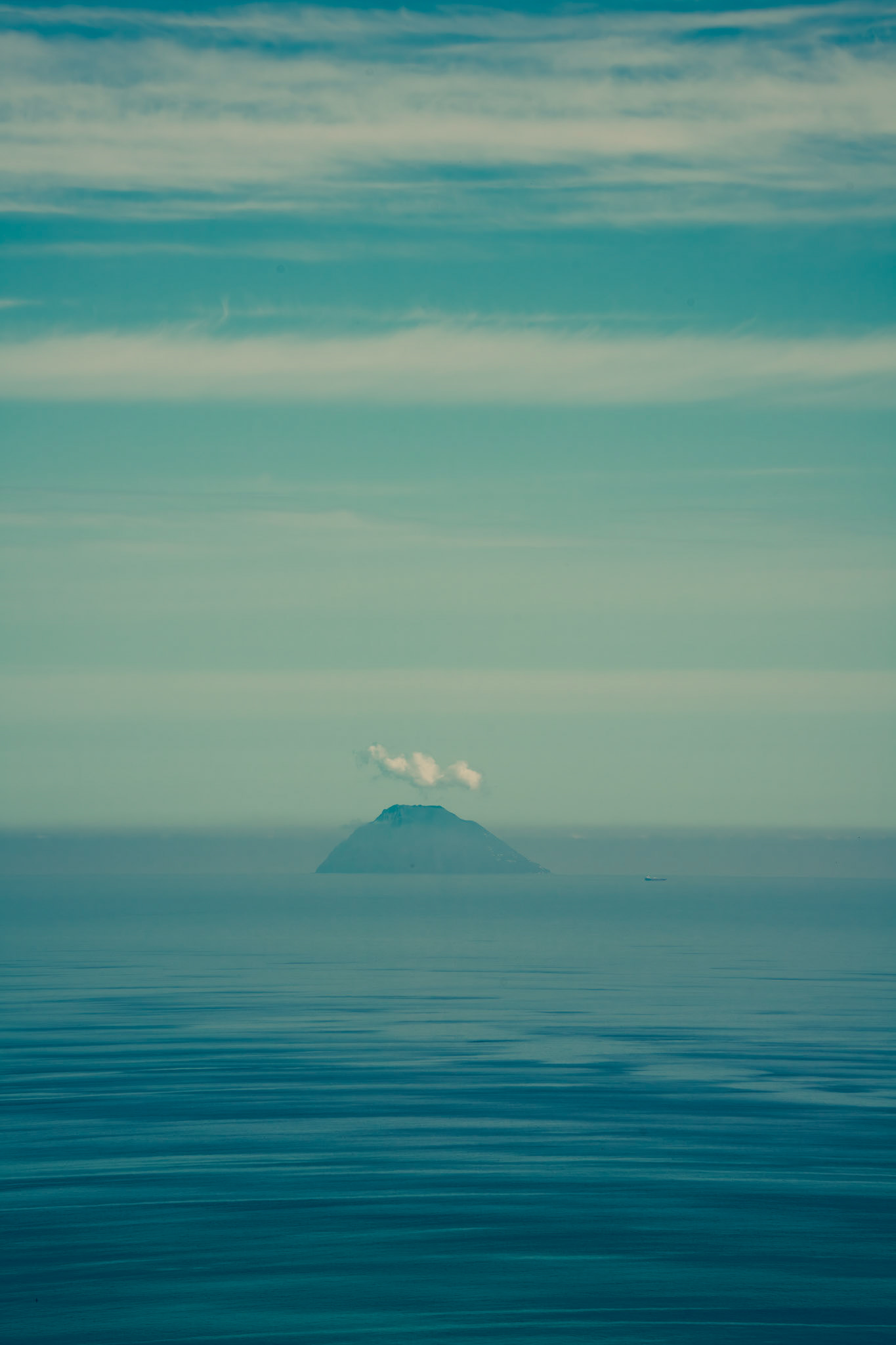 View to One of the Isole Eolie, resumly Alicudi Porto