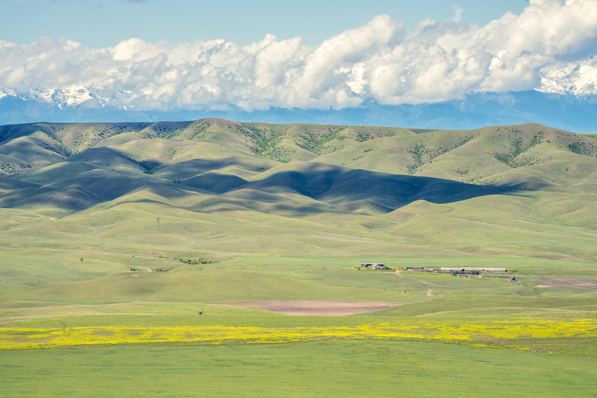 Hills and clouds