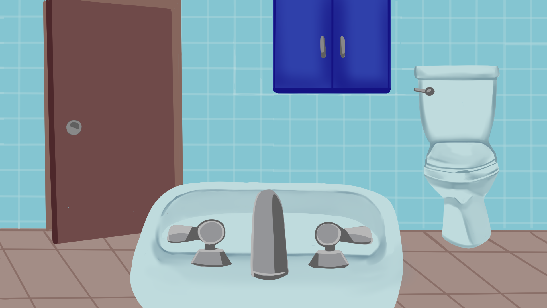 Background for a video about brushing teeth.