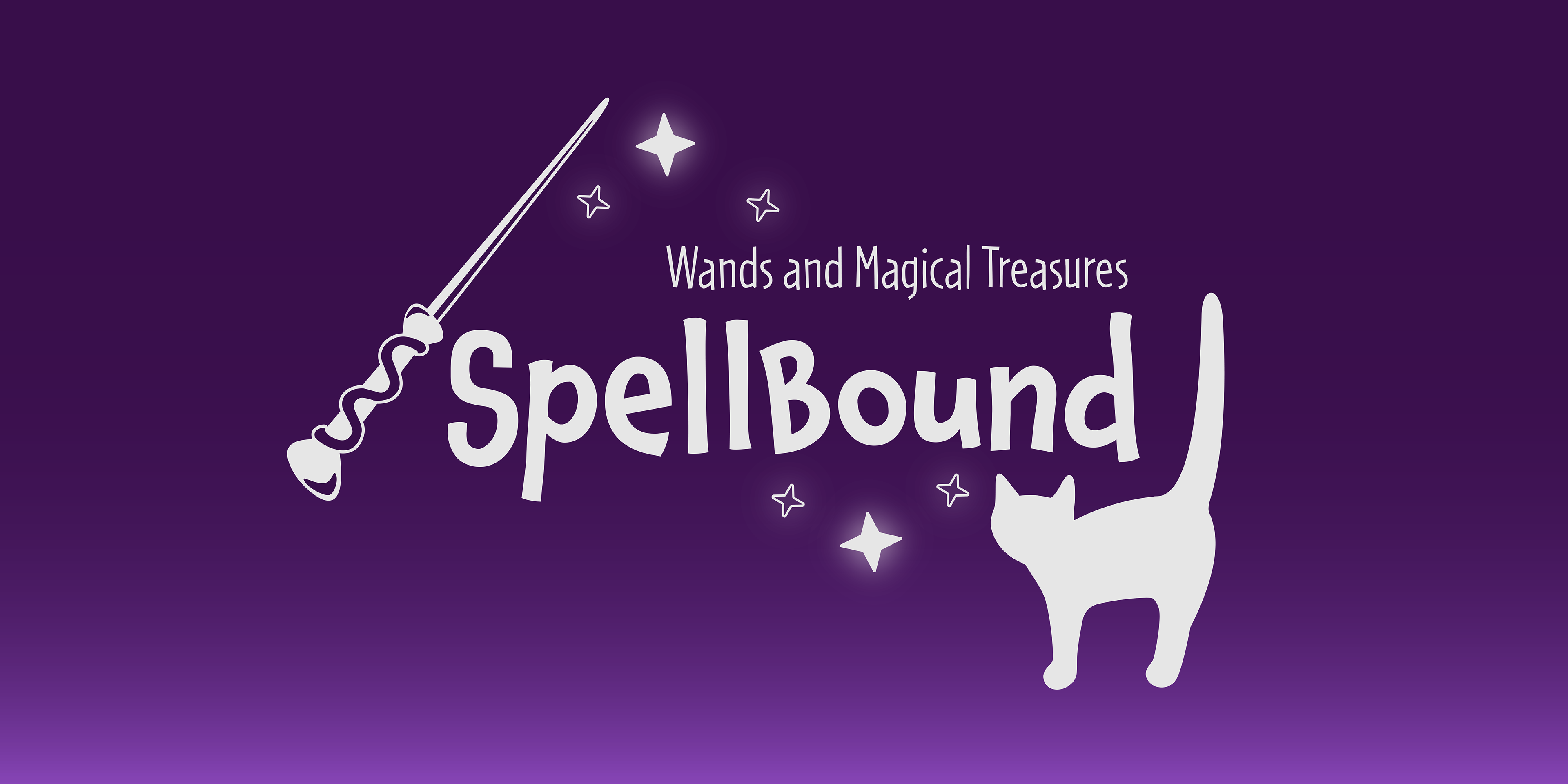 Logo sign for the booth of a small business that hand-crafts magic wand toys.