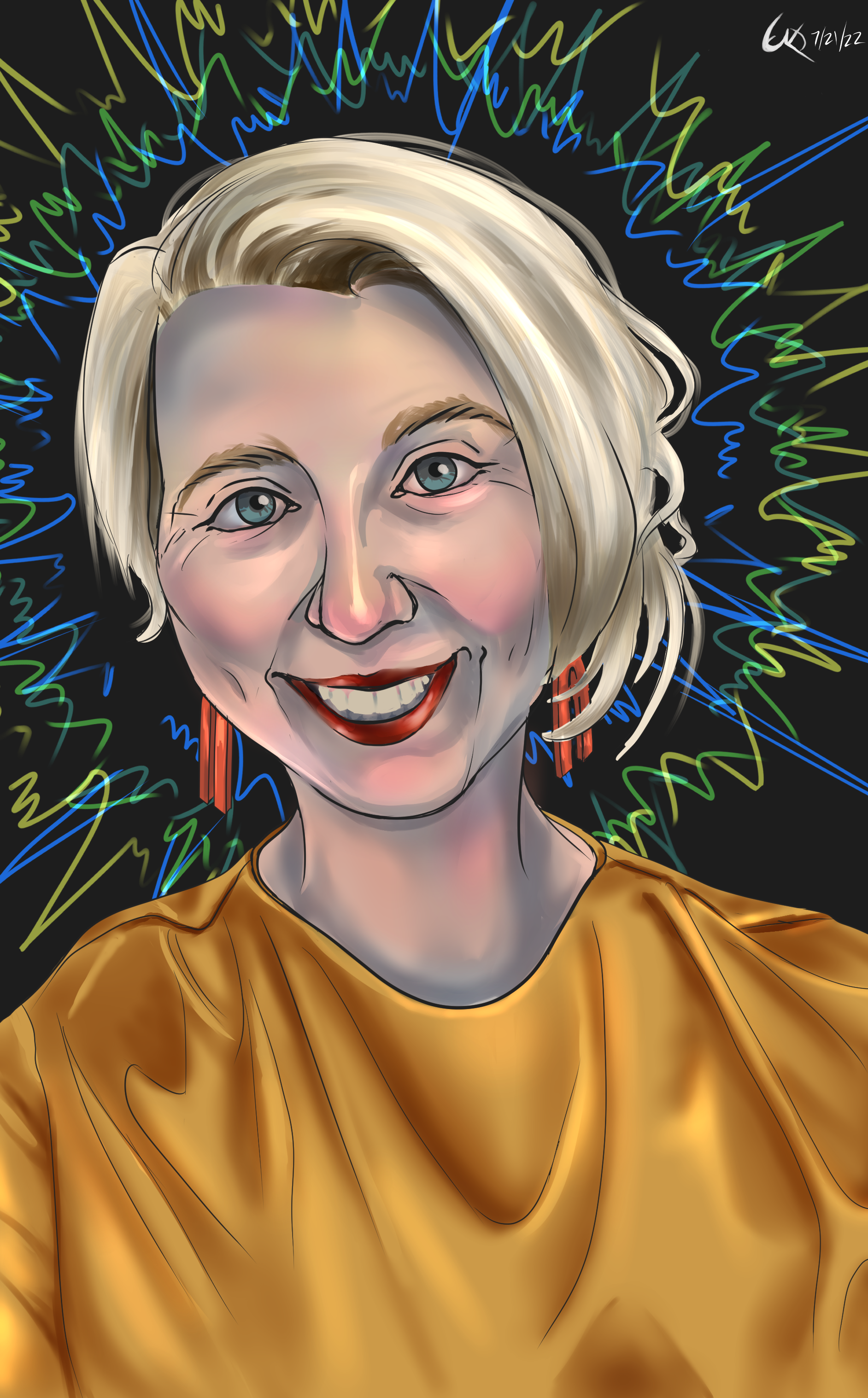 Stylized portrait from reference, for promotional use by Big Picture on social media.