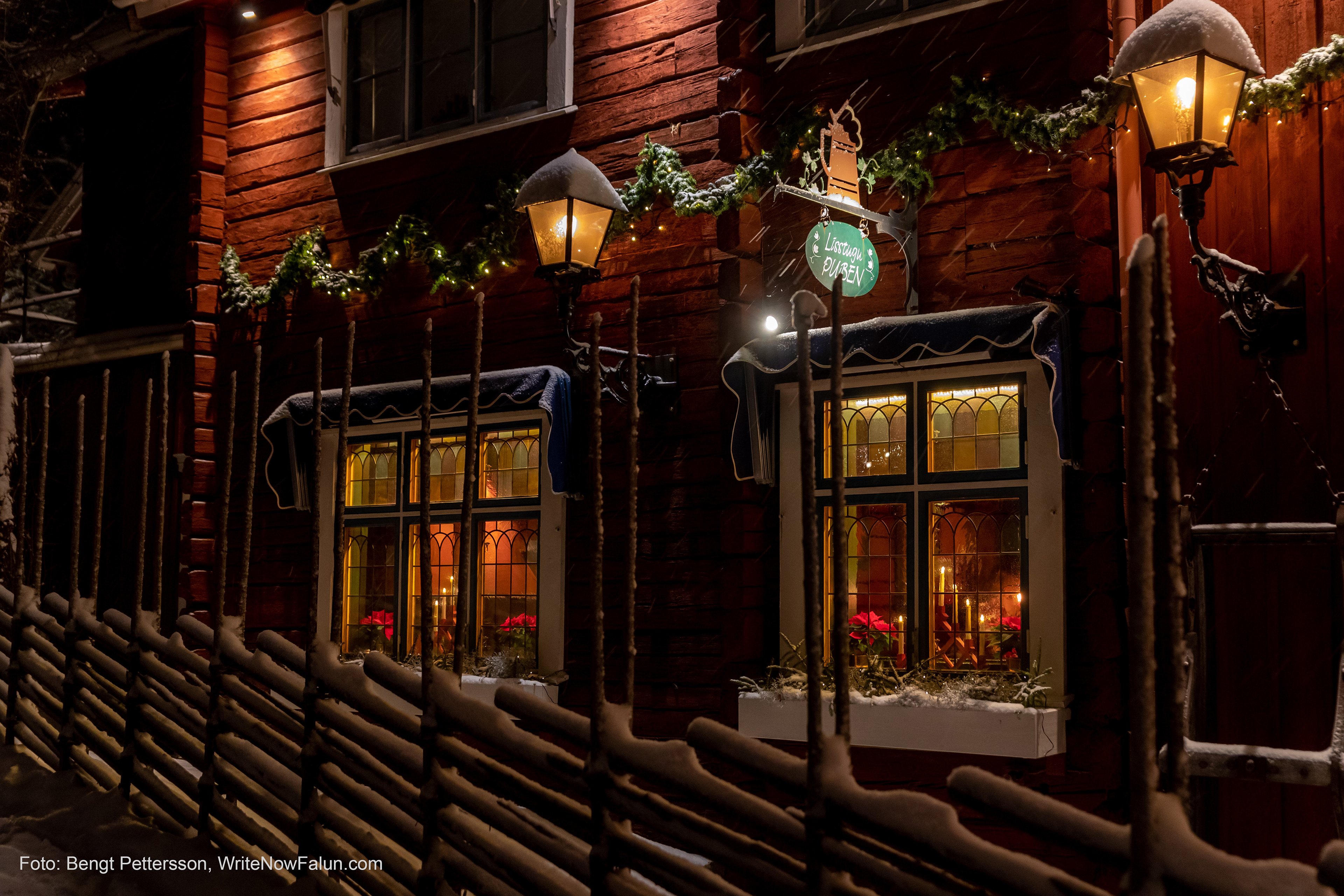 Julstämning på Åkerblads Gästgiveri i Tällberg.