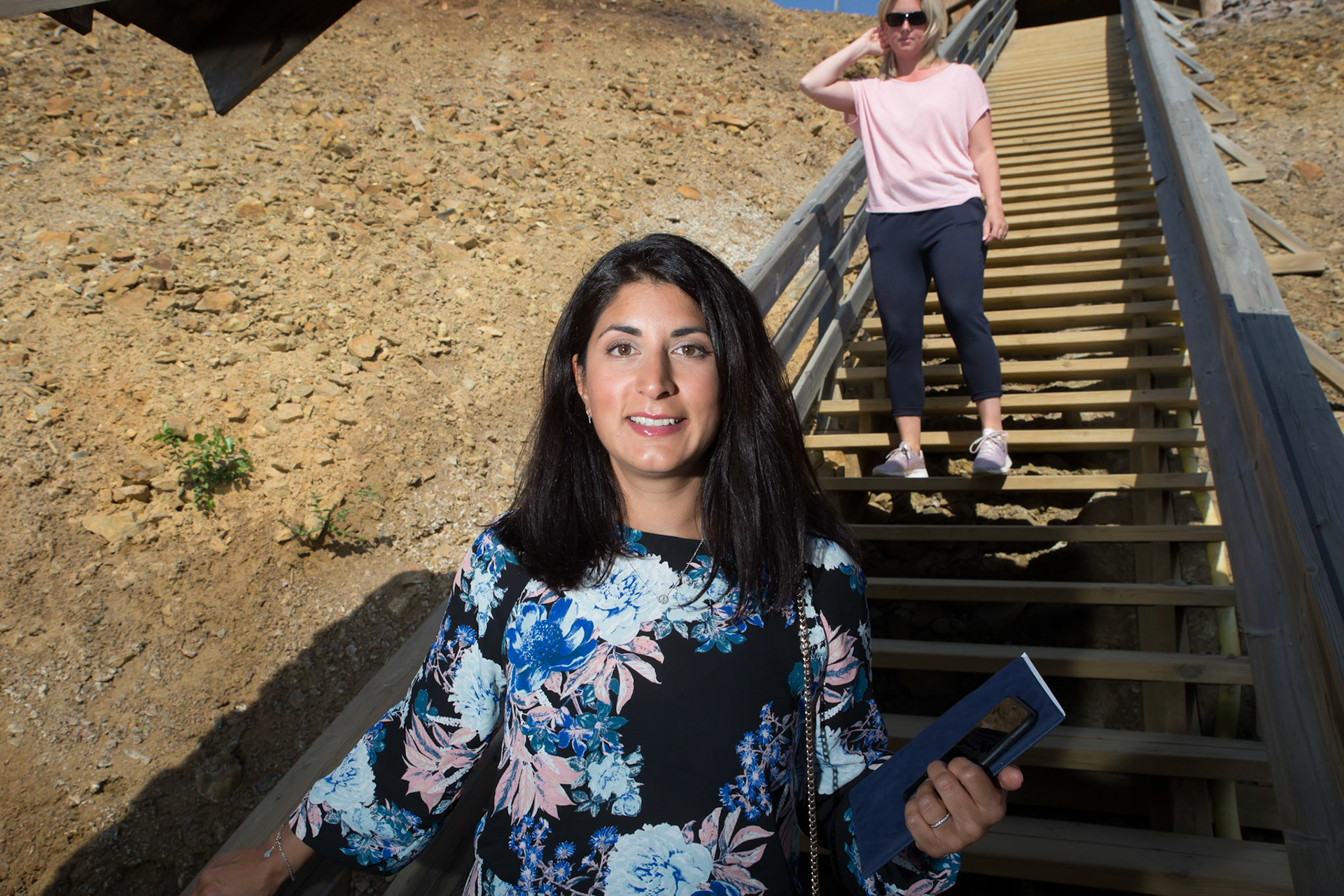 Roza Güclü Hedin var vigselförättare på bröllopet vid Falu Gruva.