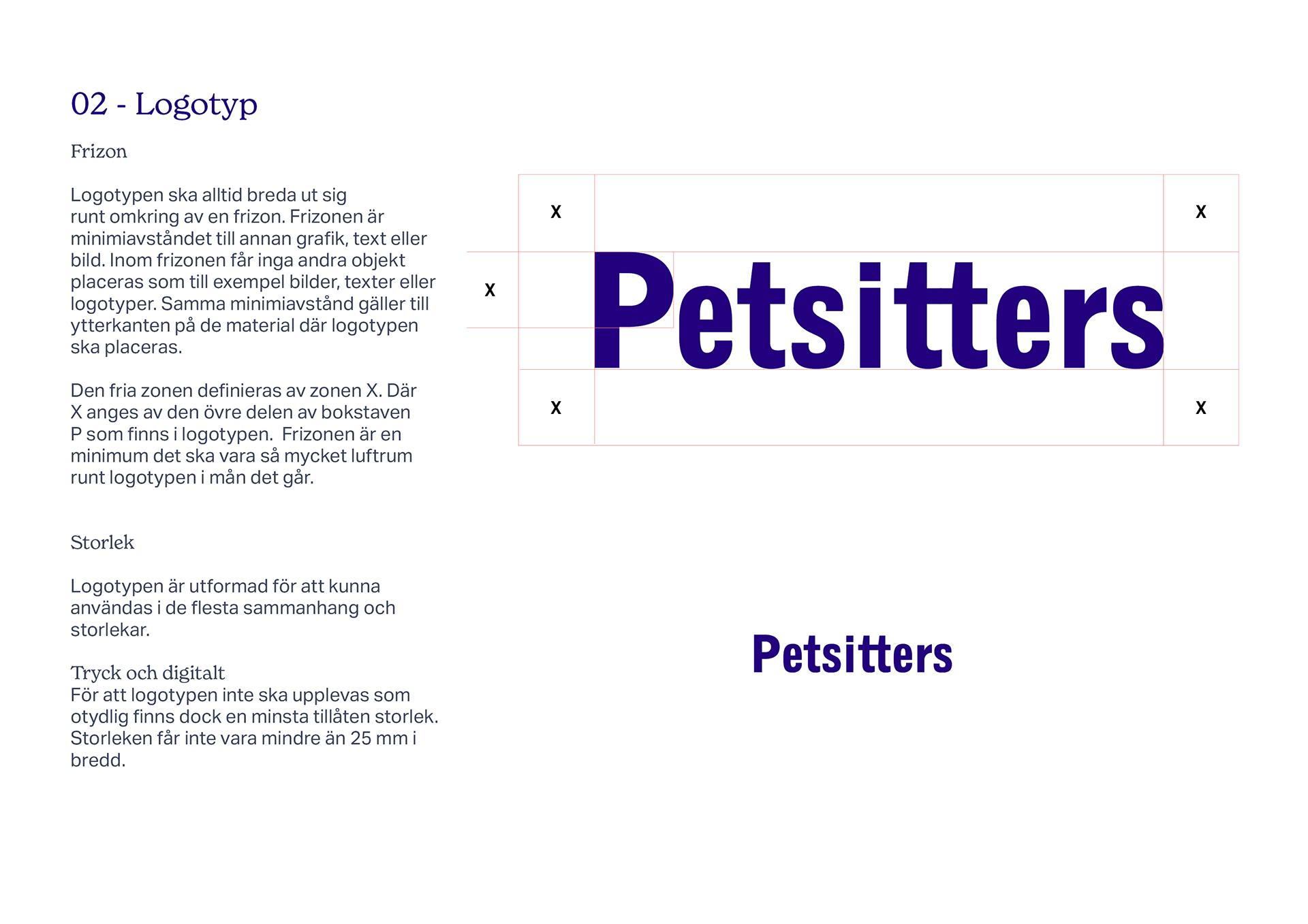 Logo, clearspace and minimum size