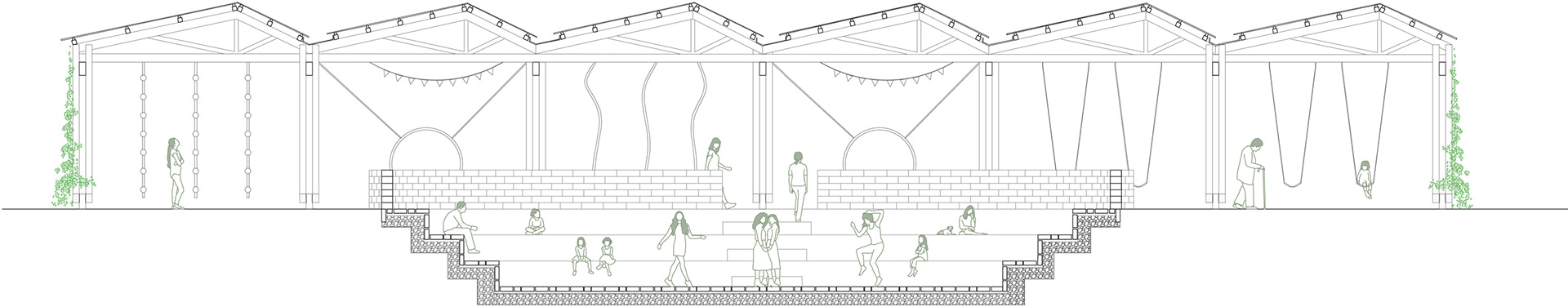 Coupe de l'amphithéâtre