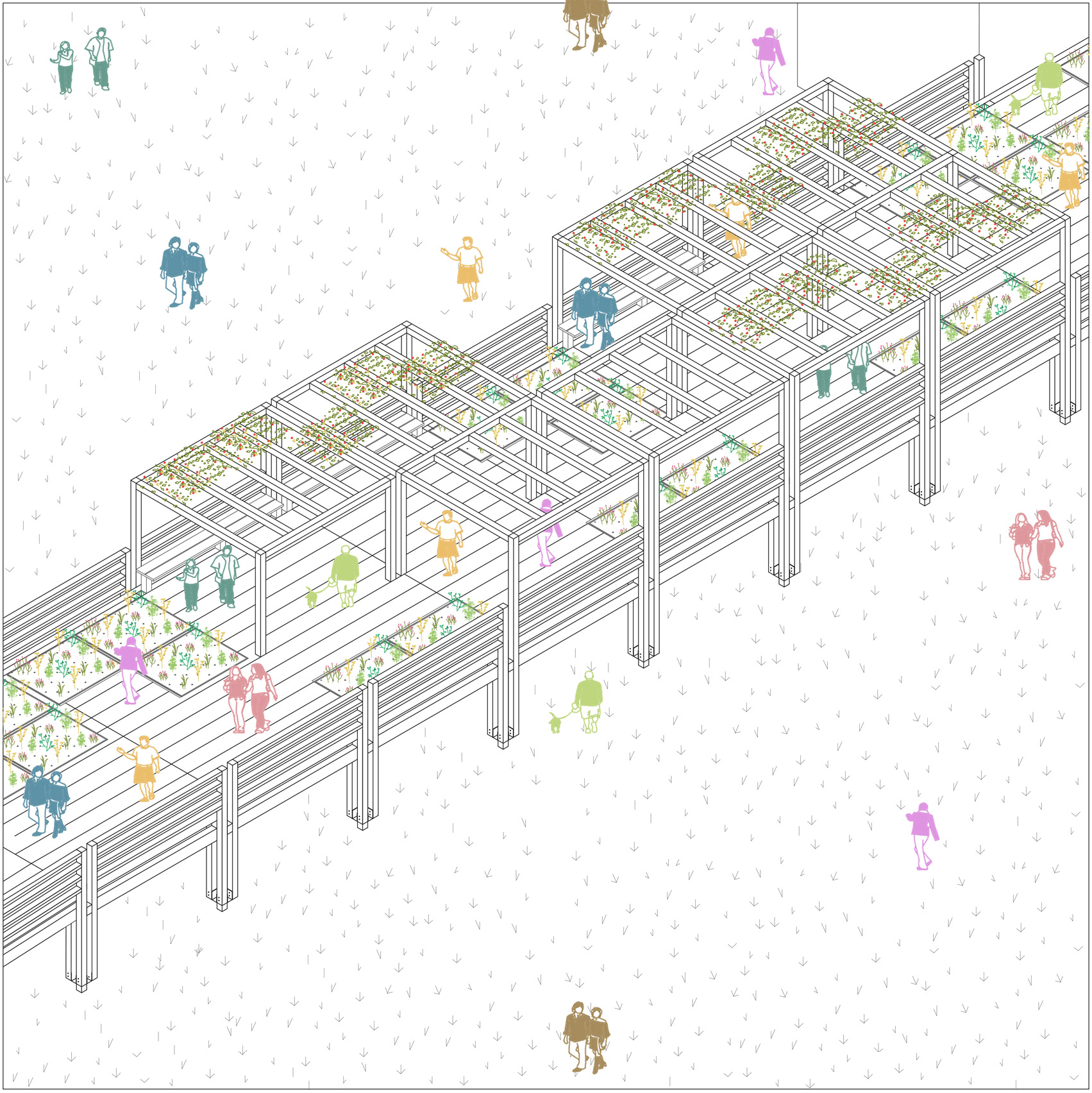 La passerelle modulable