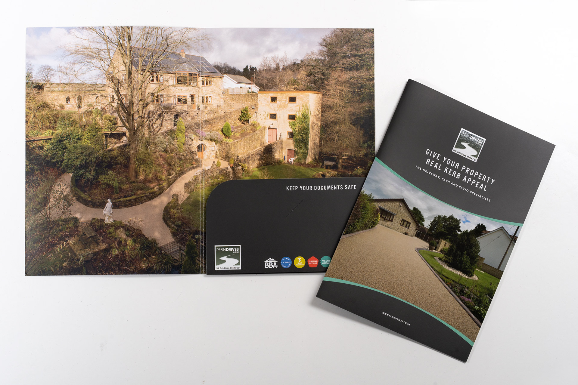 Folder and Brochure Design - Resin Drives