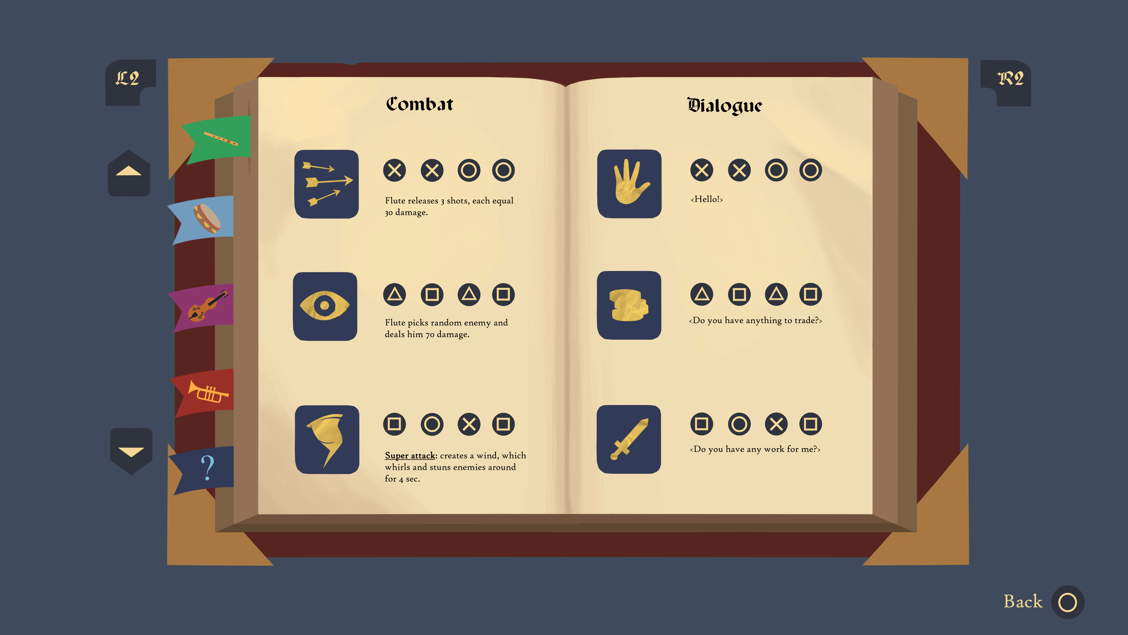 UI concept art for Melodia video game, Clip Paint Studio, October 2021