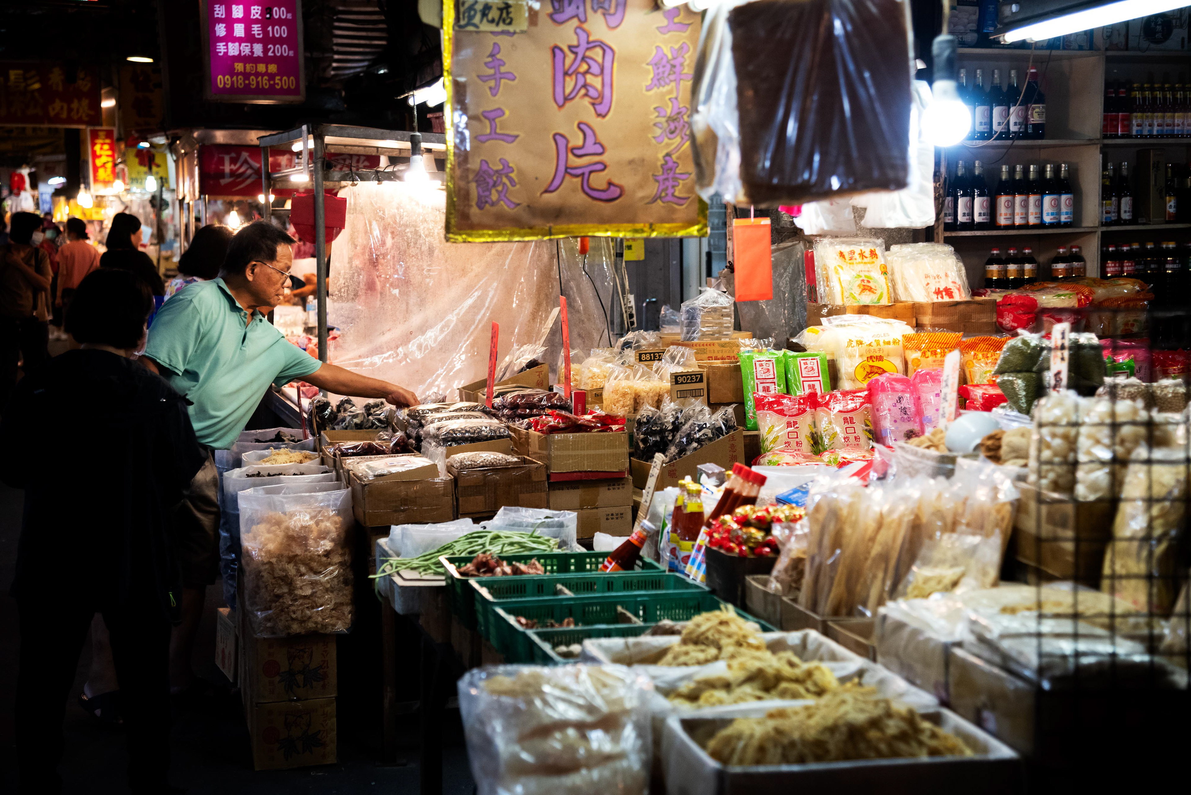 a stall at the local market