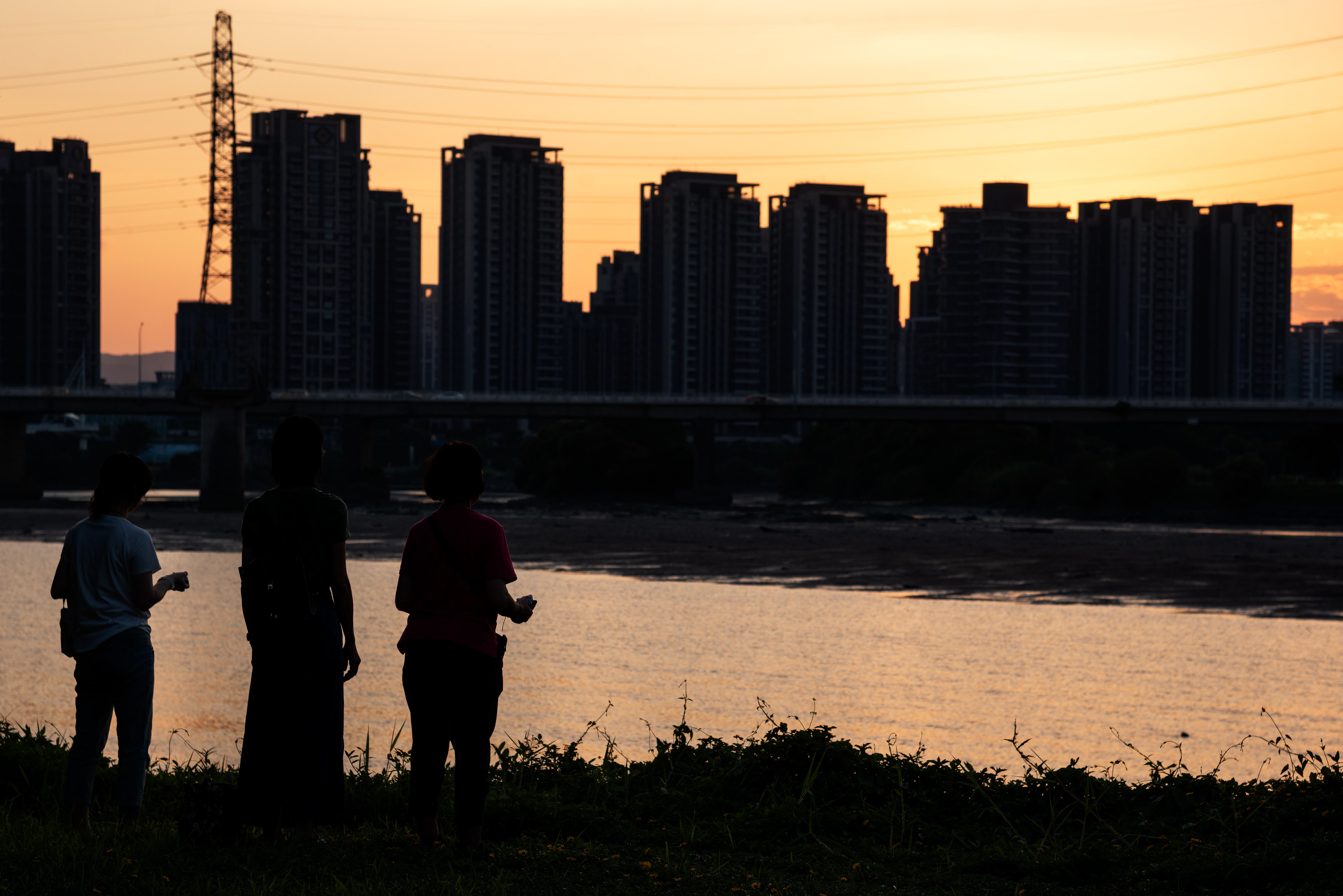 sunset in Taipei