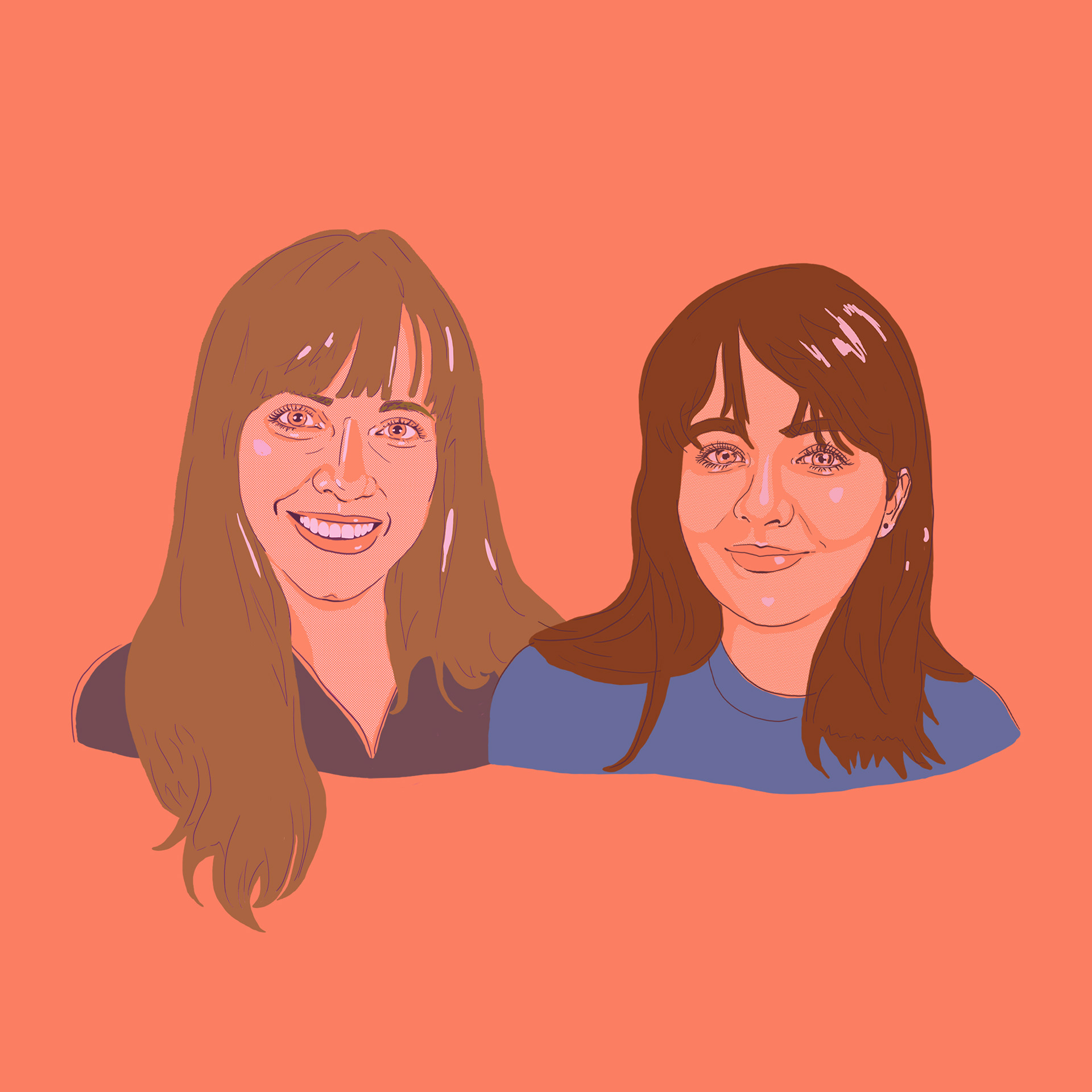 Digitally drawn portraits