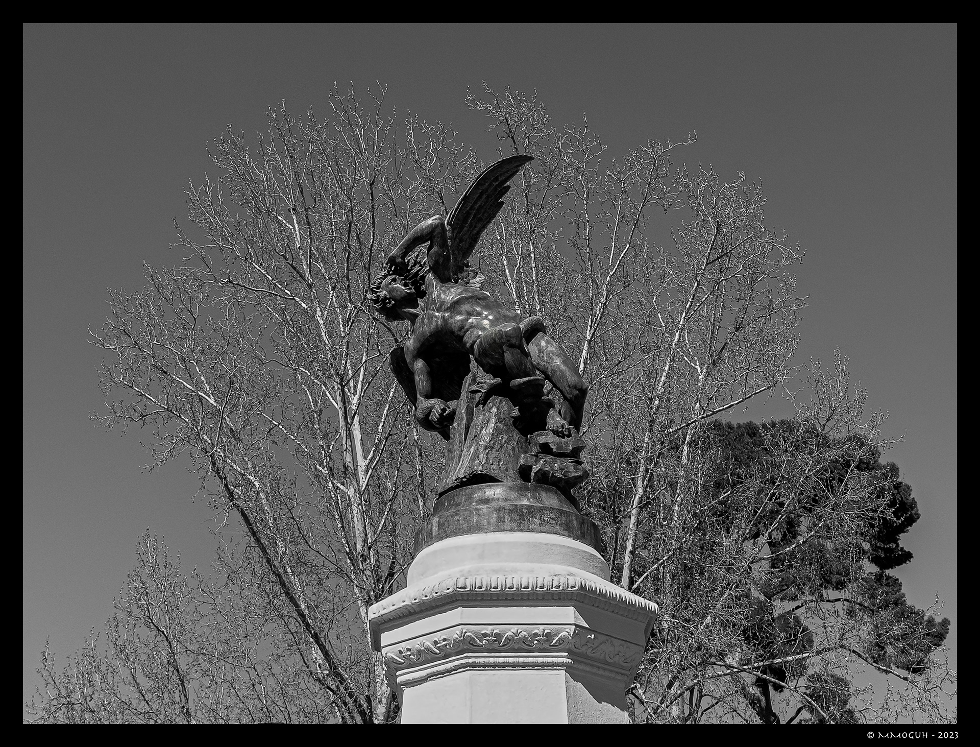 El Ángel Caído, Parque del Retiro, Madrid, 2023