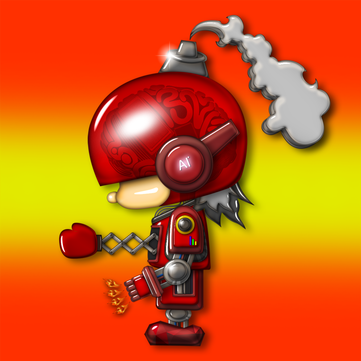 Fire man #124