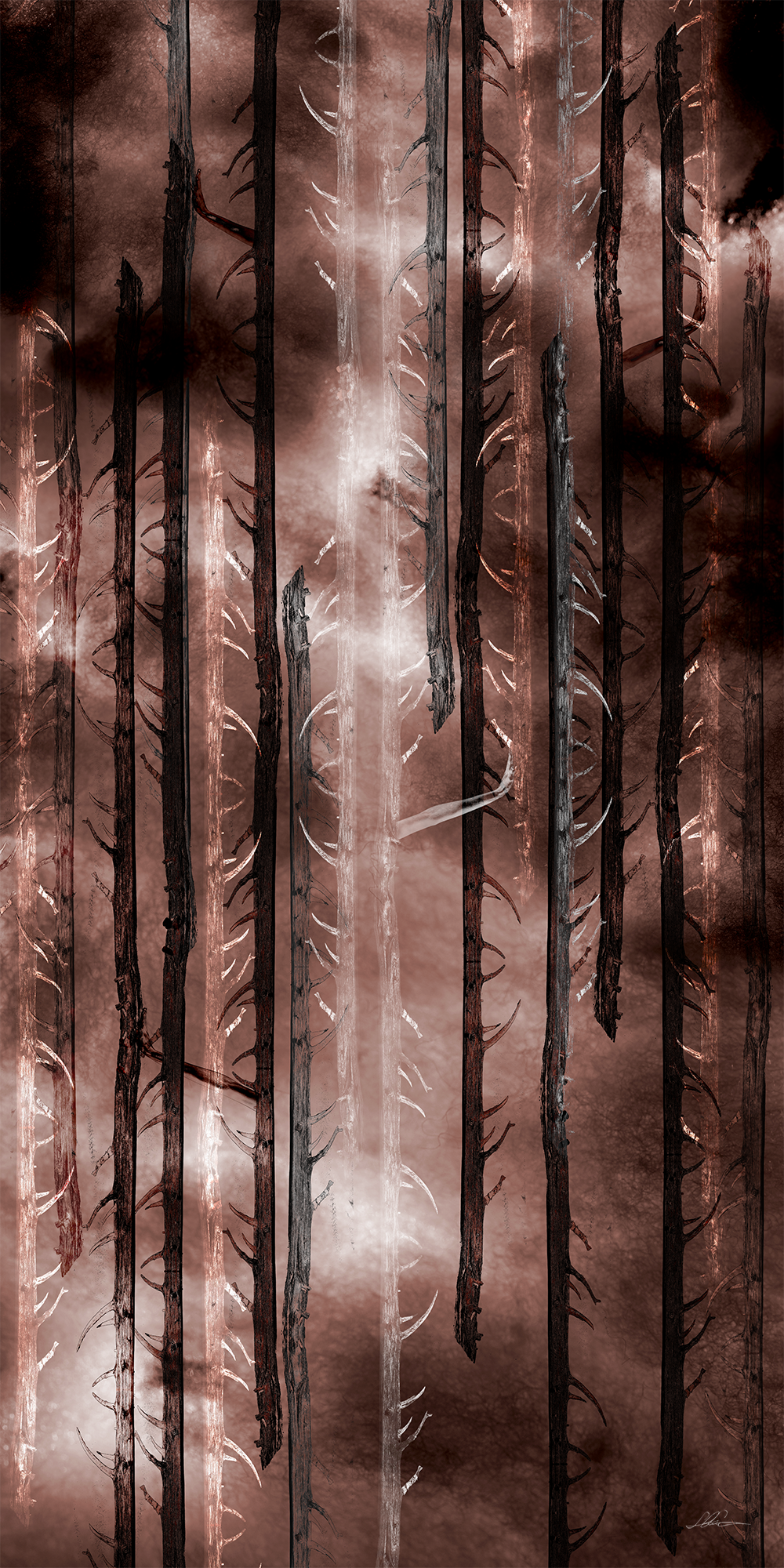 Fire 2 - 20" x 40"
