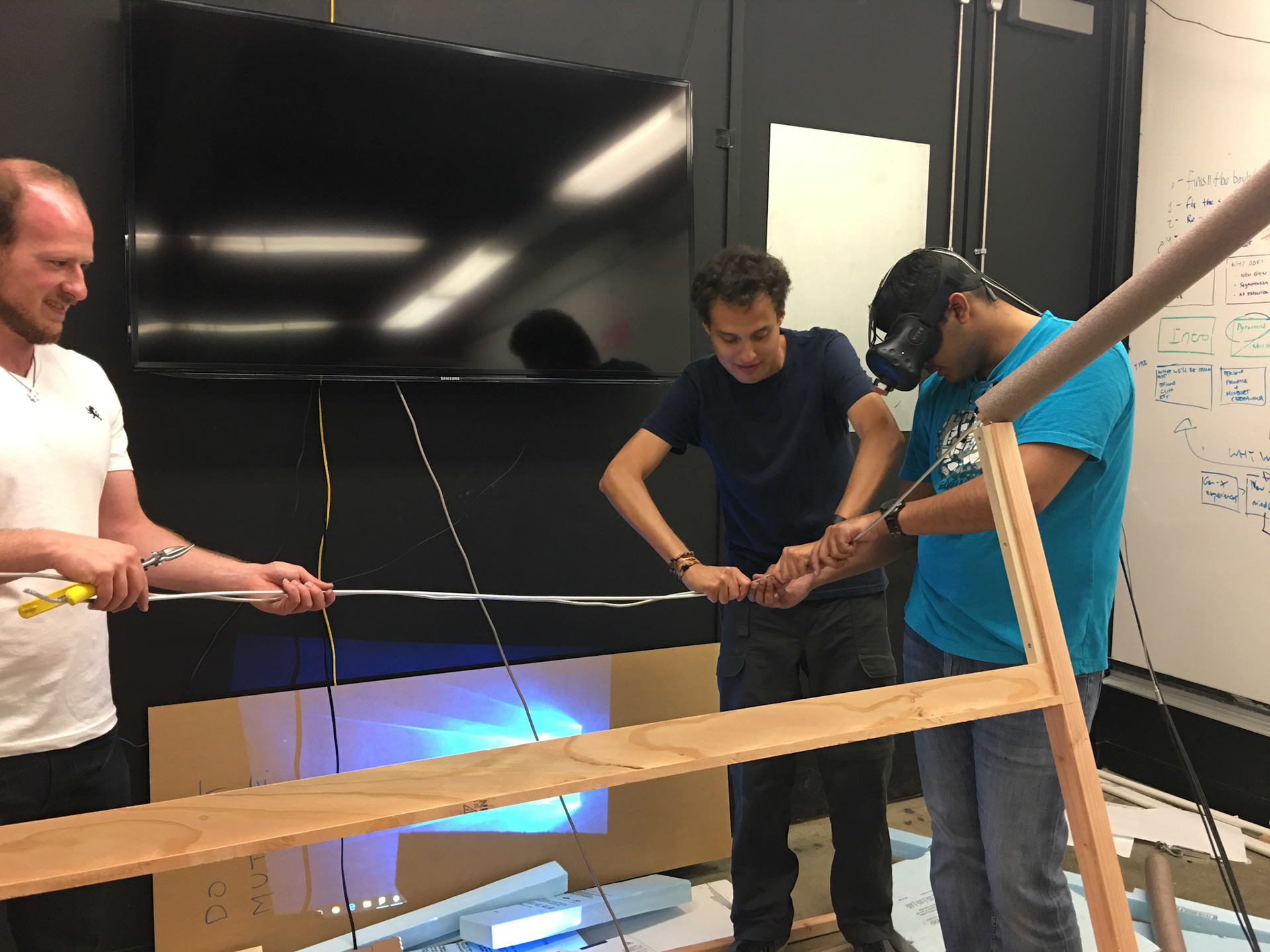Bending armature to match real-world with the virtual