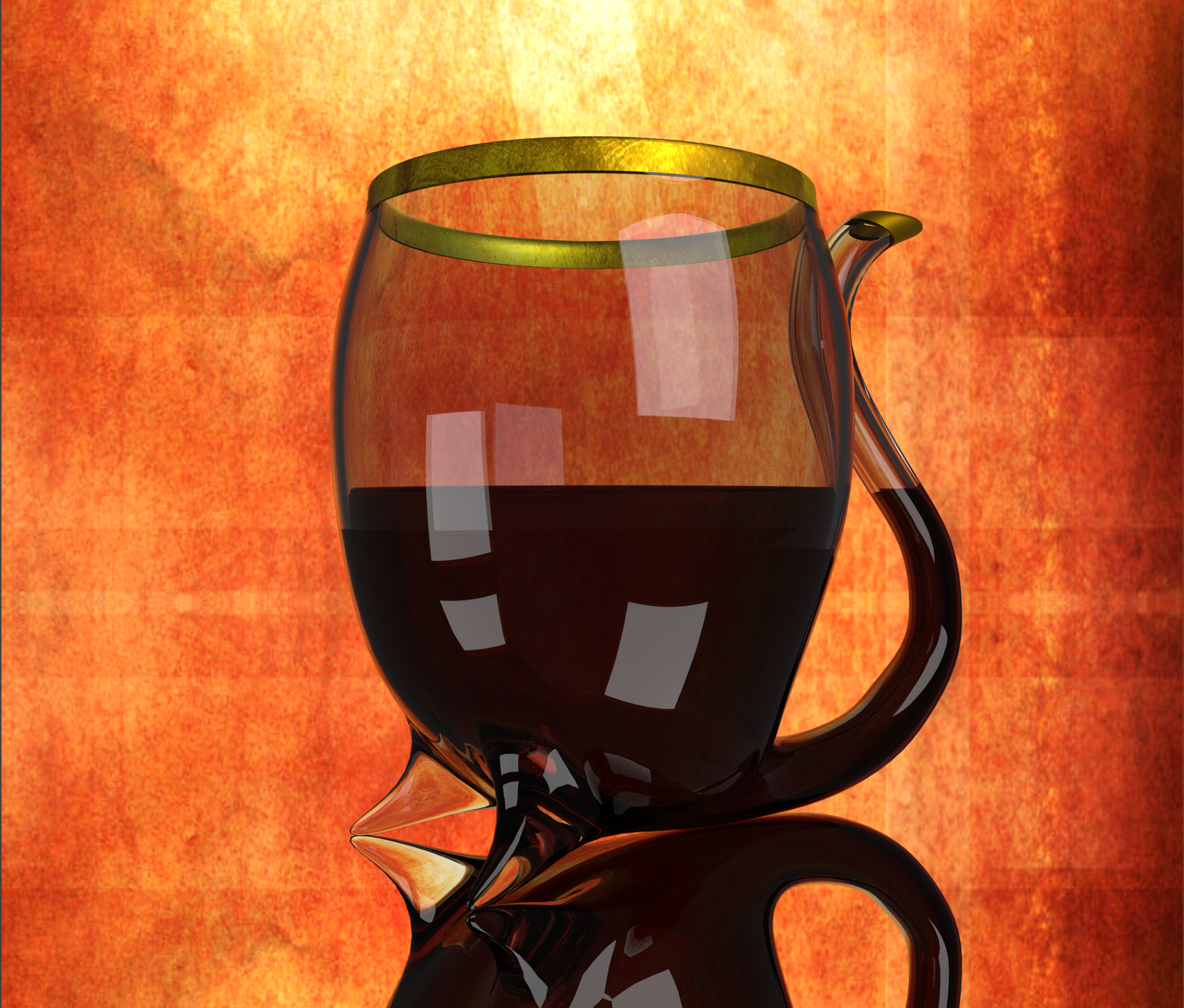 Cat-Wine Glass