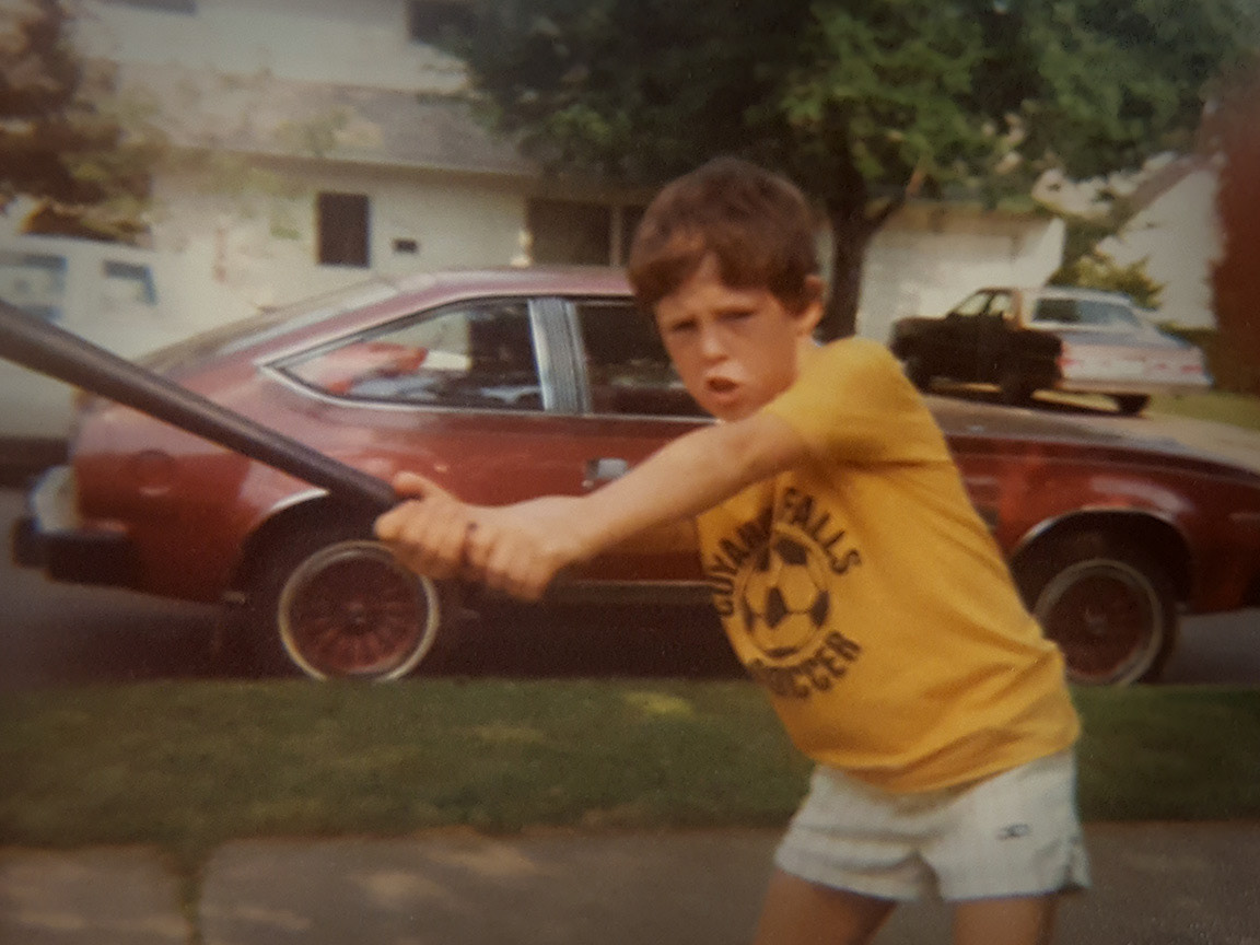 old school silly action photo