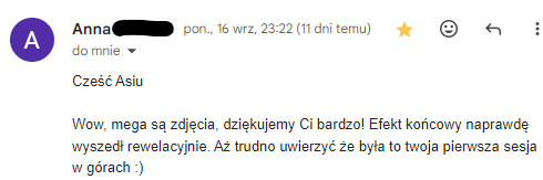 Sesja poślubna w górach