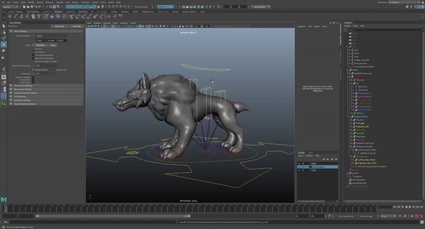 Guard Wolf COG rigging example (c) E.G.