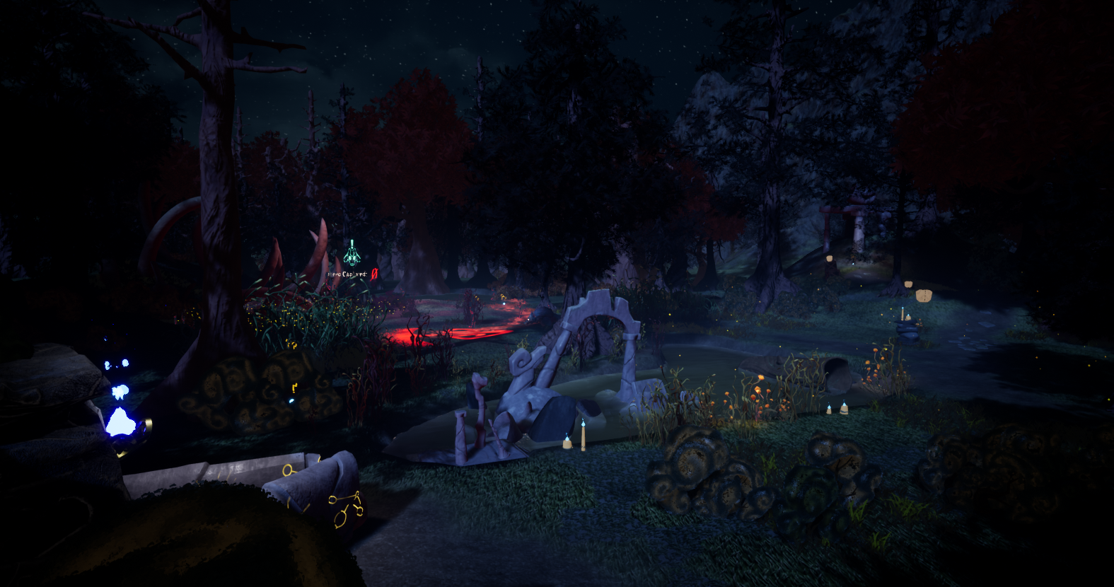 Level 3 overview. Game was developed in UE 4.26 BEFORE emissive maps cast global illumination