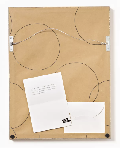 SECRET ENVELOPE ON BACK WITH ARTIST'S STORY ABOUT THE IMAGE