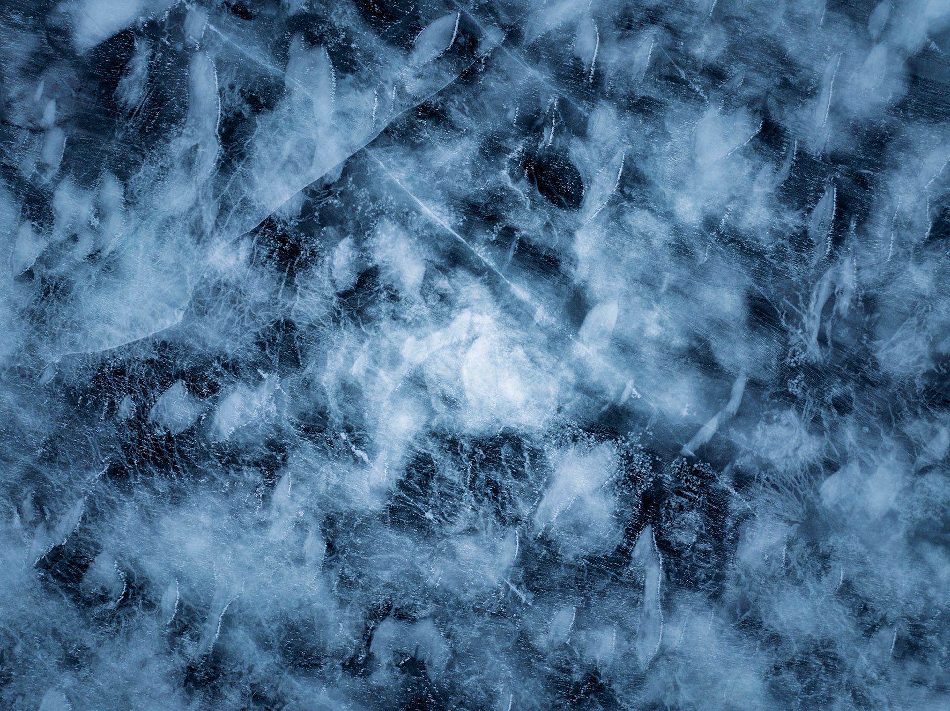 FROZEN PATTERNS OF LAKE MÝVATN