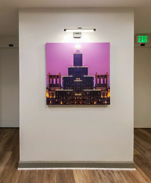 CANVAS GALLERY WRAP INSTALLATION OF SUNTRUST BUILDING IN PARK CENTRAL CONDOS IN MIDTOWN