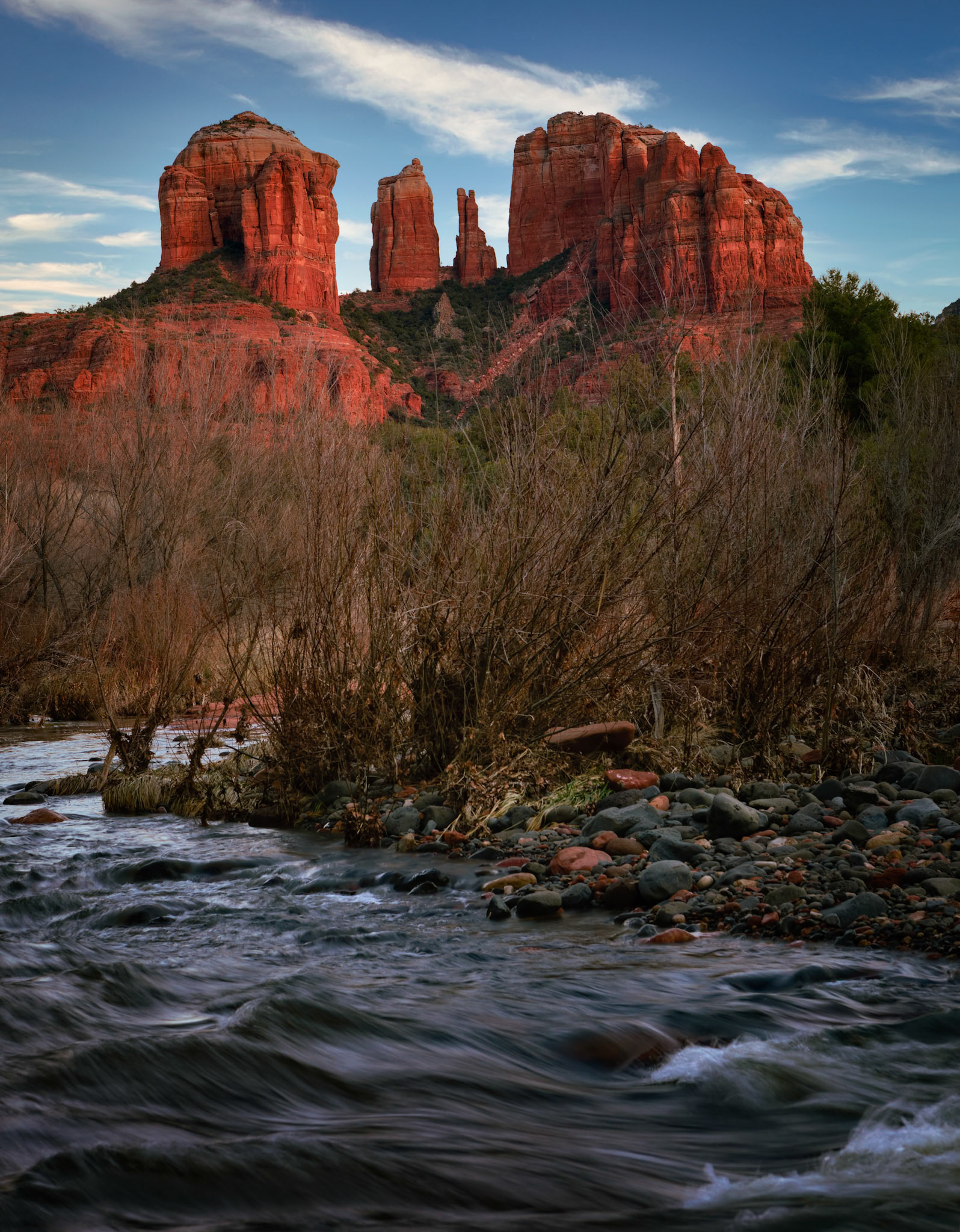 CATHEDRAL ROCK AT DUSK