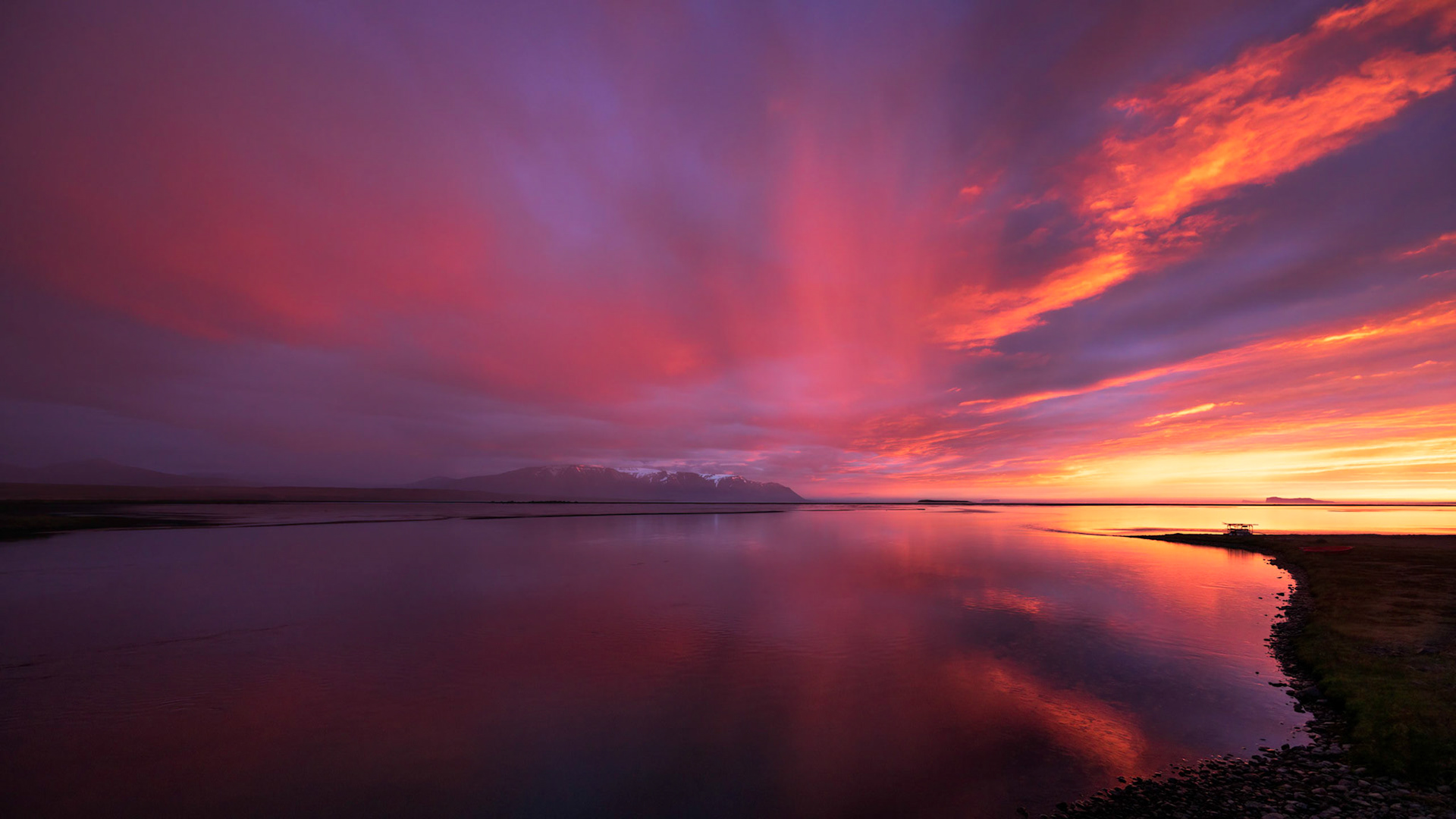 SUNSET AT HOFSSTADIR