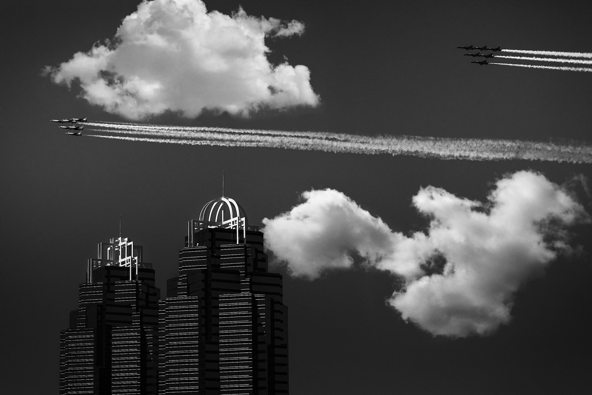 THUNDERBIRDS AND BLUE ANGELS FLYOVER | SANDY SPRINGS | GA