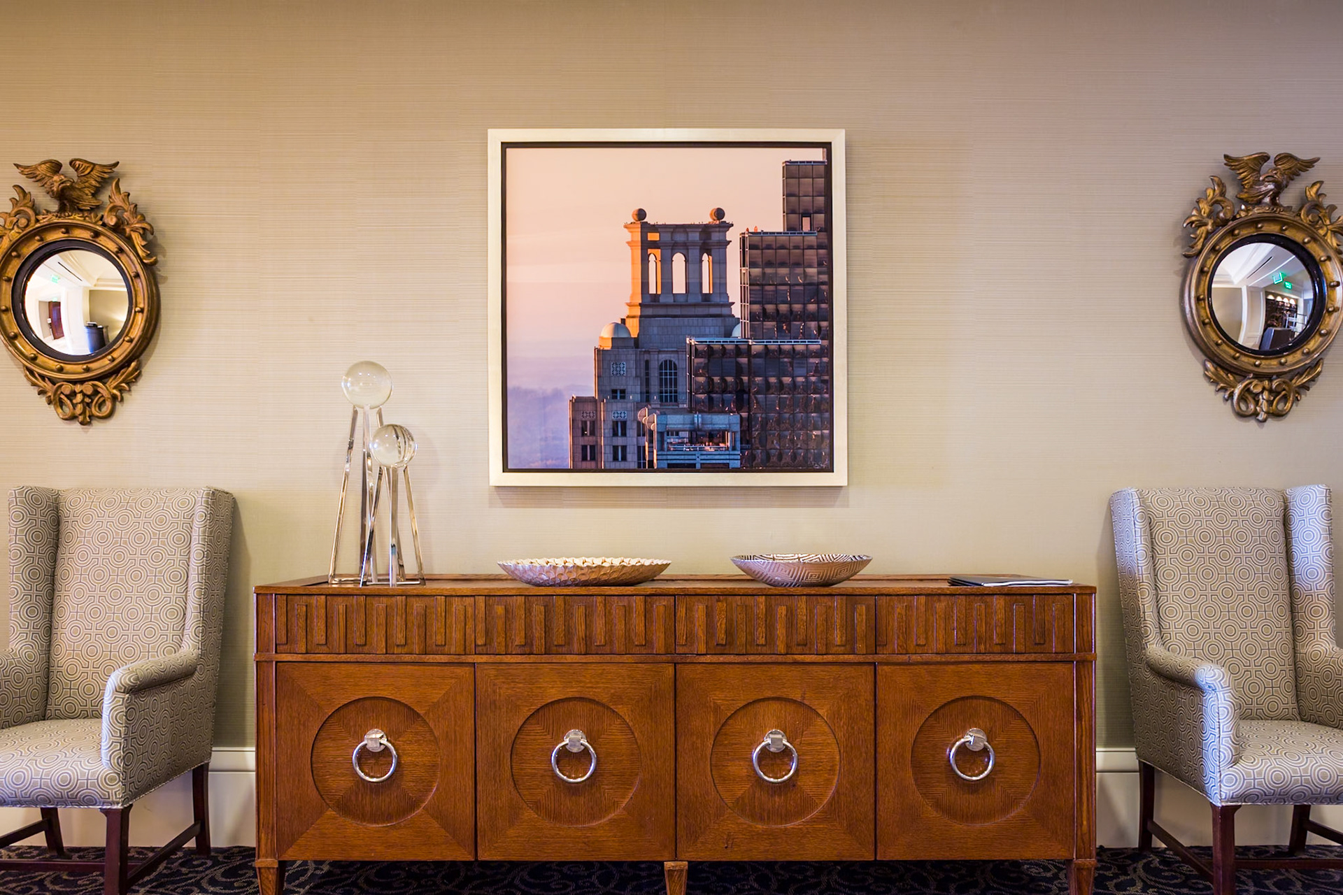 FRAMED METAL PRINT OF 191 BUILDING |  COMMERCE CLUB