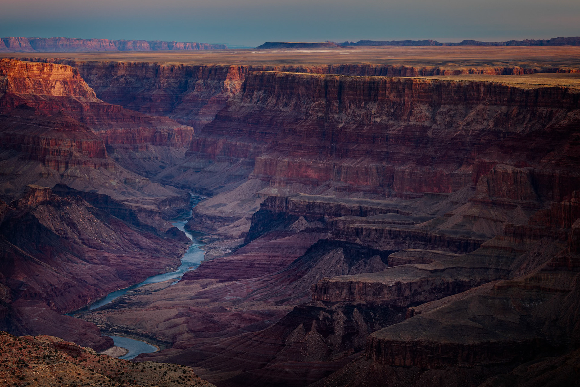 COLORADO RIVER AT NAVAJO  POINT | SOUTH RIM GRAND CANYON