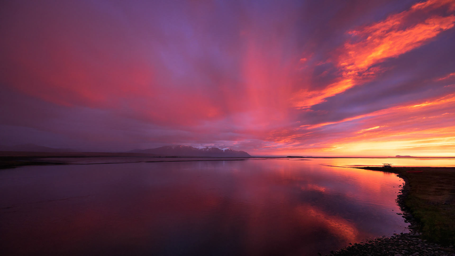 SUNSET AT HOFSSTADIR