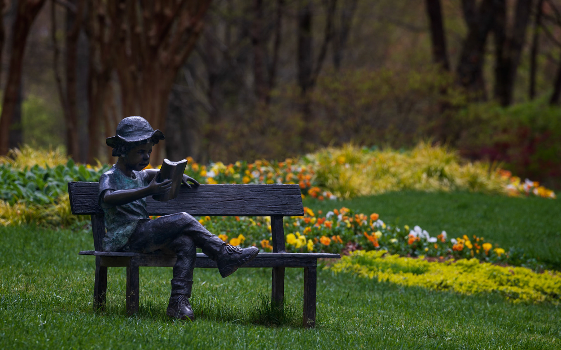 RELAXING IN THE GARDEN