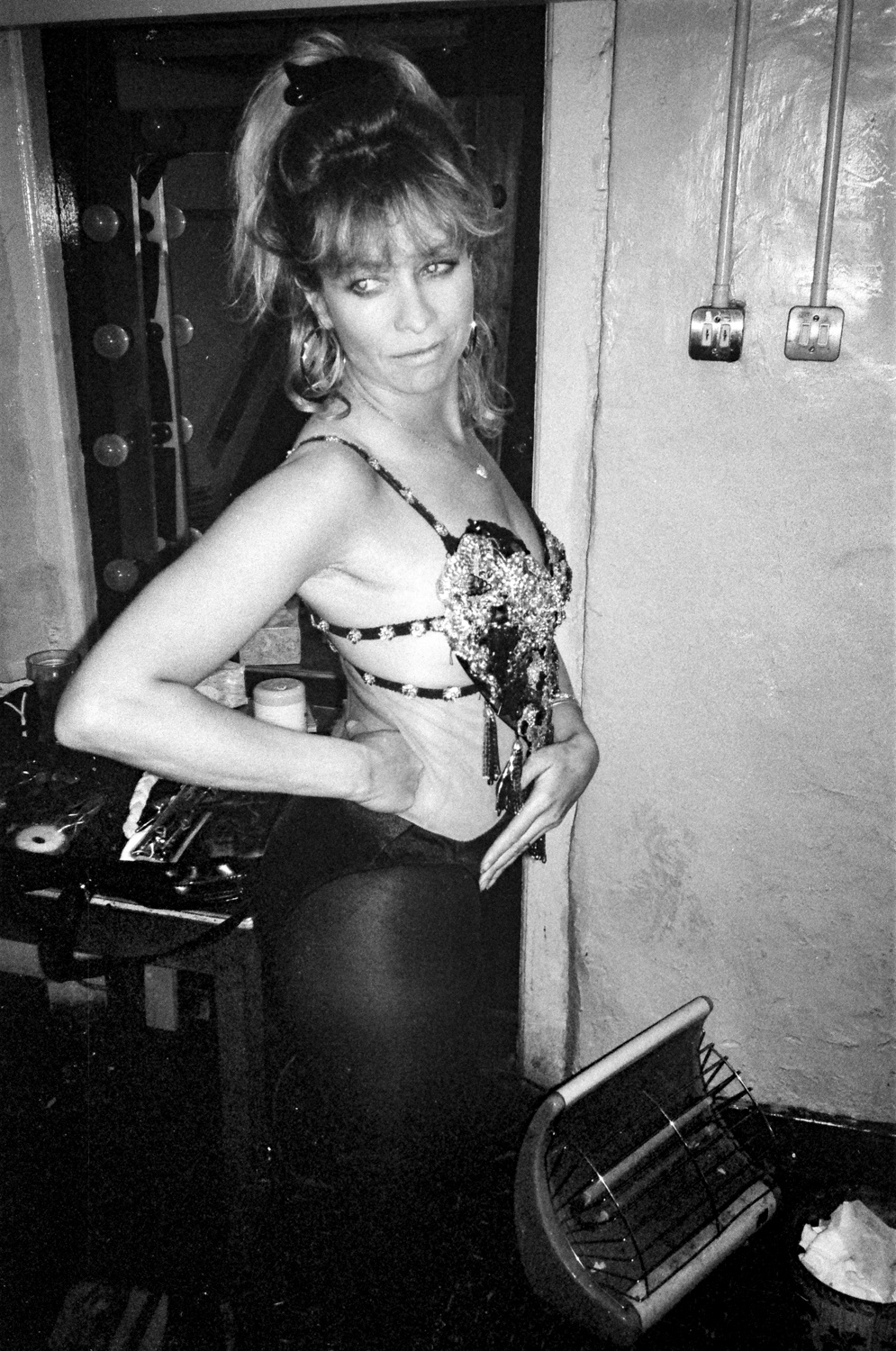 Ronnie Wood video shoot, Ierne ballroom, Dublin, c.1995.