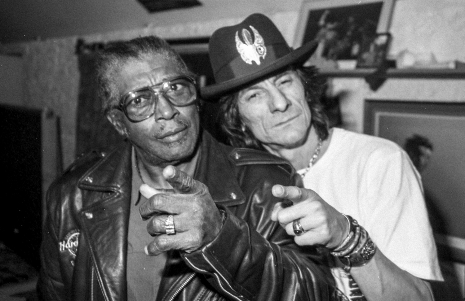 Bo Diddley with Ronnie Wood, Ireland. ca 2007.