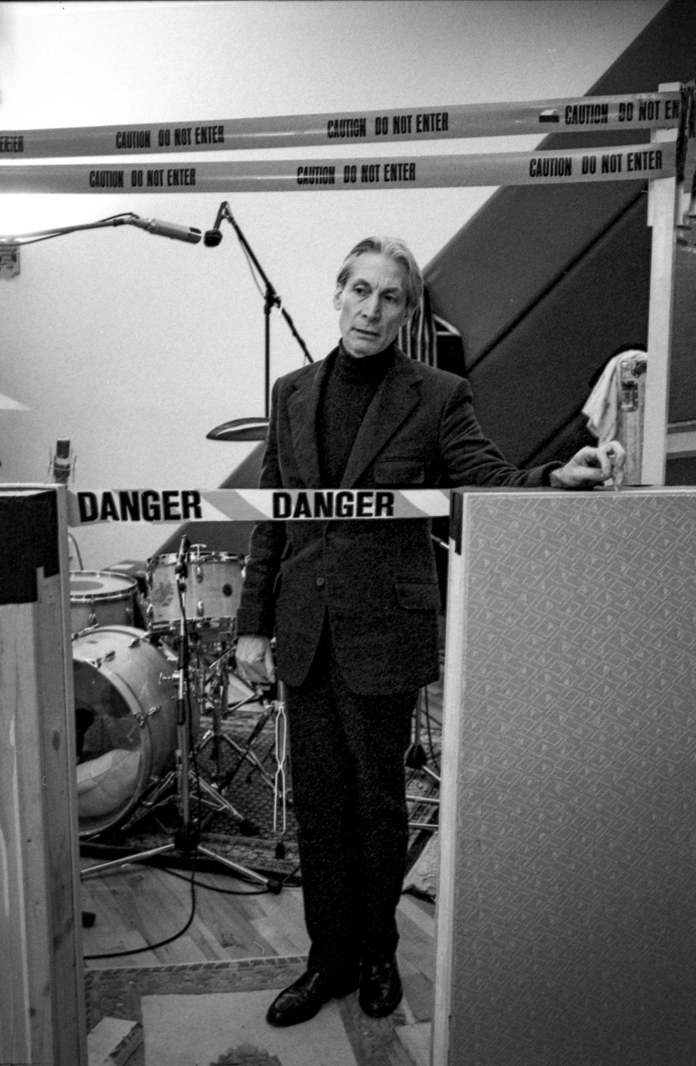 Charlie Watts, Windmill Recording Studio, Dublin, c.1992.