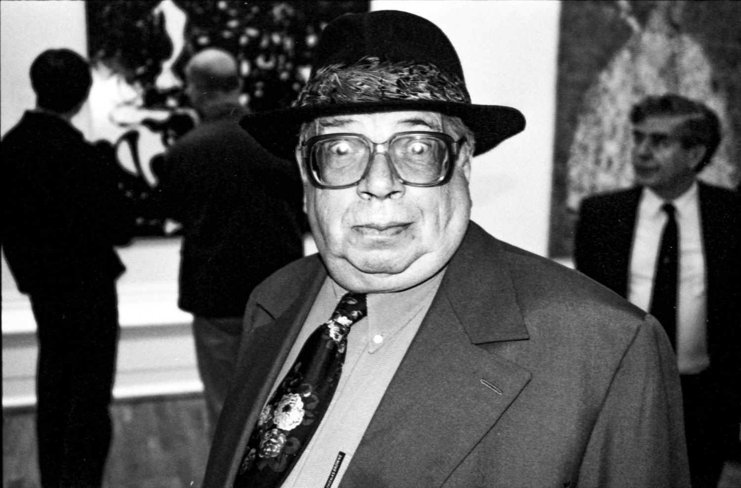 George Melly, Writer, Critic, Musician, the John Moores Painting Prize, Liverpool,1997.