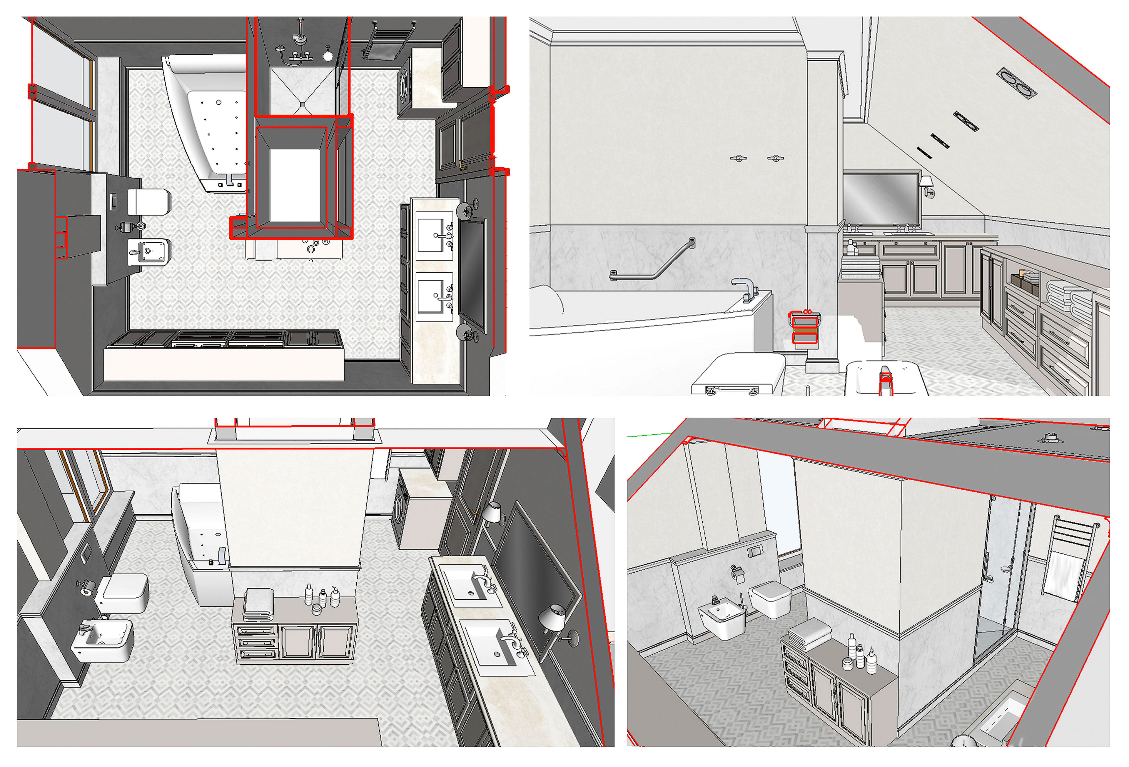 Master Bathroom on the First Floor
