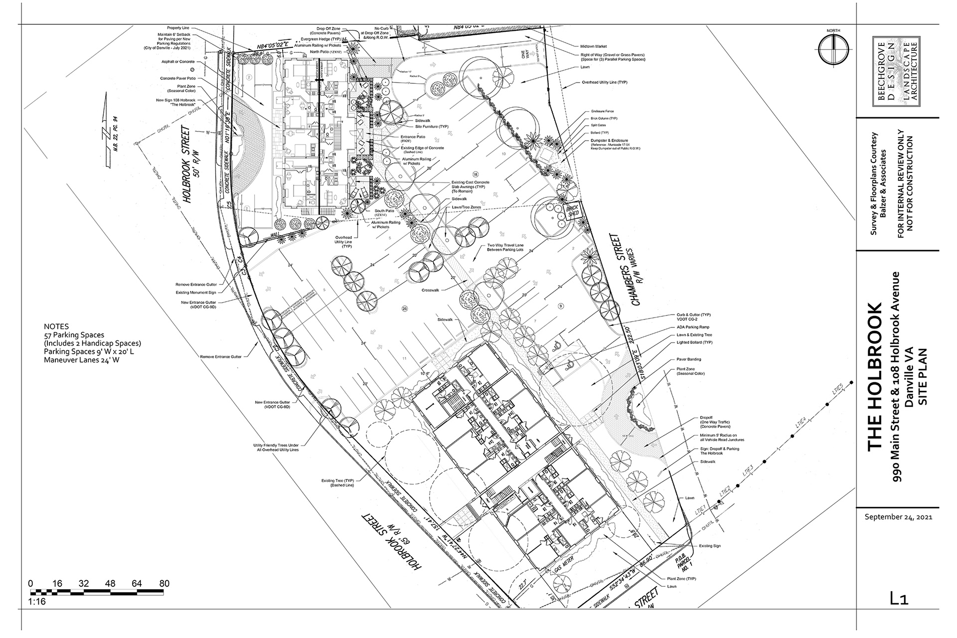 Site Plan The Holbrook Hotel Danville VA