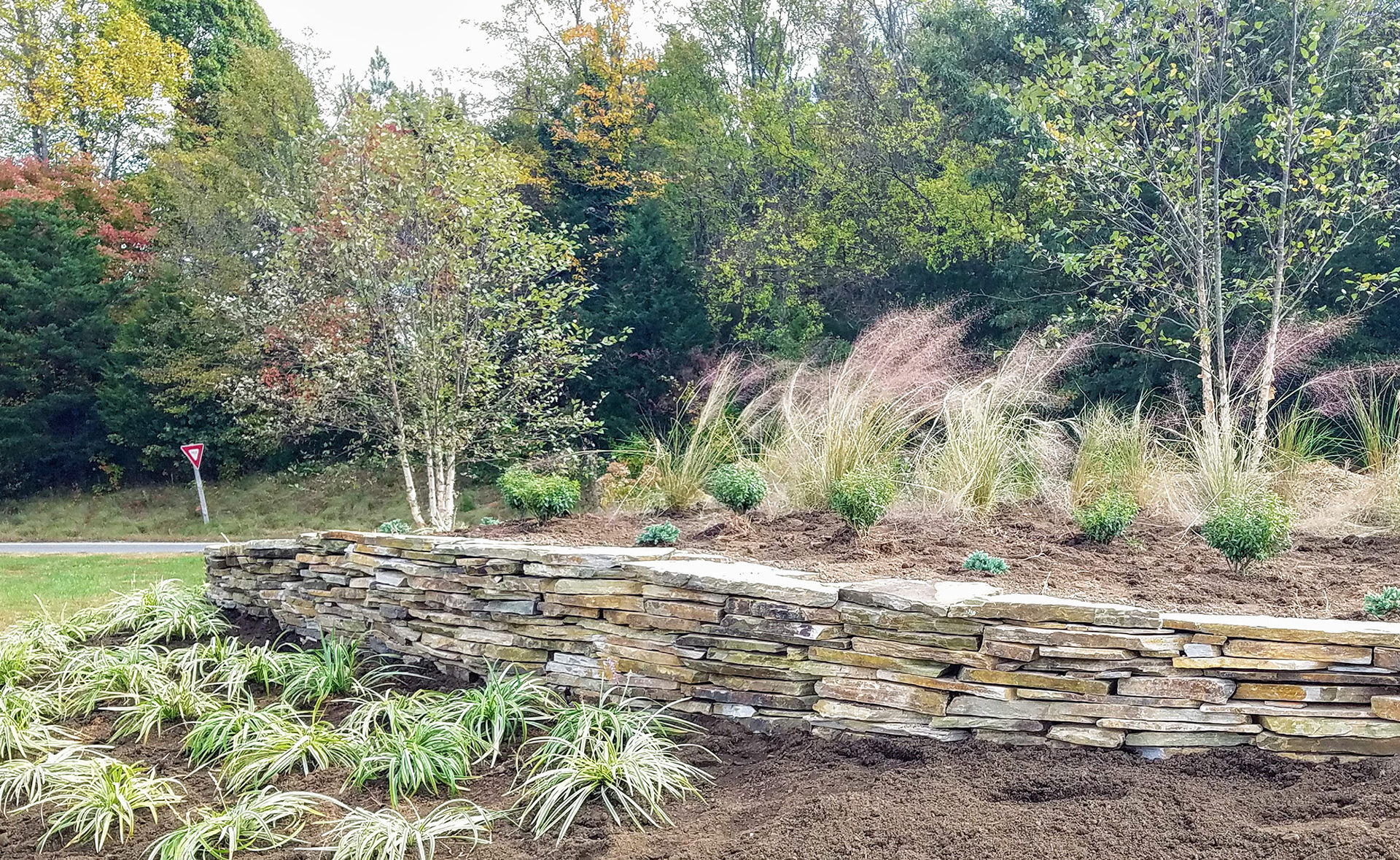 Danville VA Gateway Highway Gardens Installation | November 2021 | https://lewisnurseryinc.com/