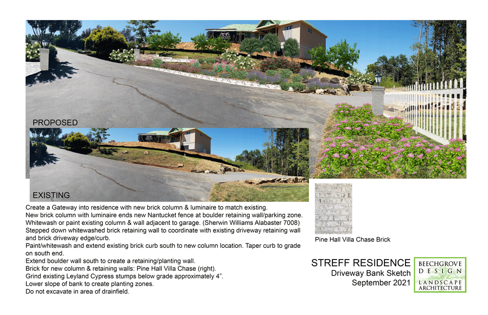 Concept Perspective Sketch - Smith Mountain Lake VA Residence
