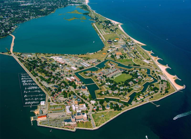 Aerial Image of Fort Monroe VA