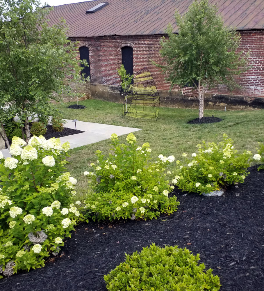 500 Block Craghead Street Danville VA Planting Plan Maturing into Vibrant Garden Between Historic Structures 2021