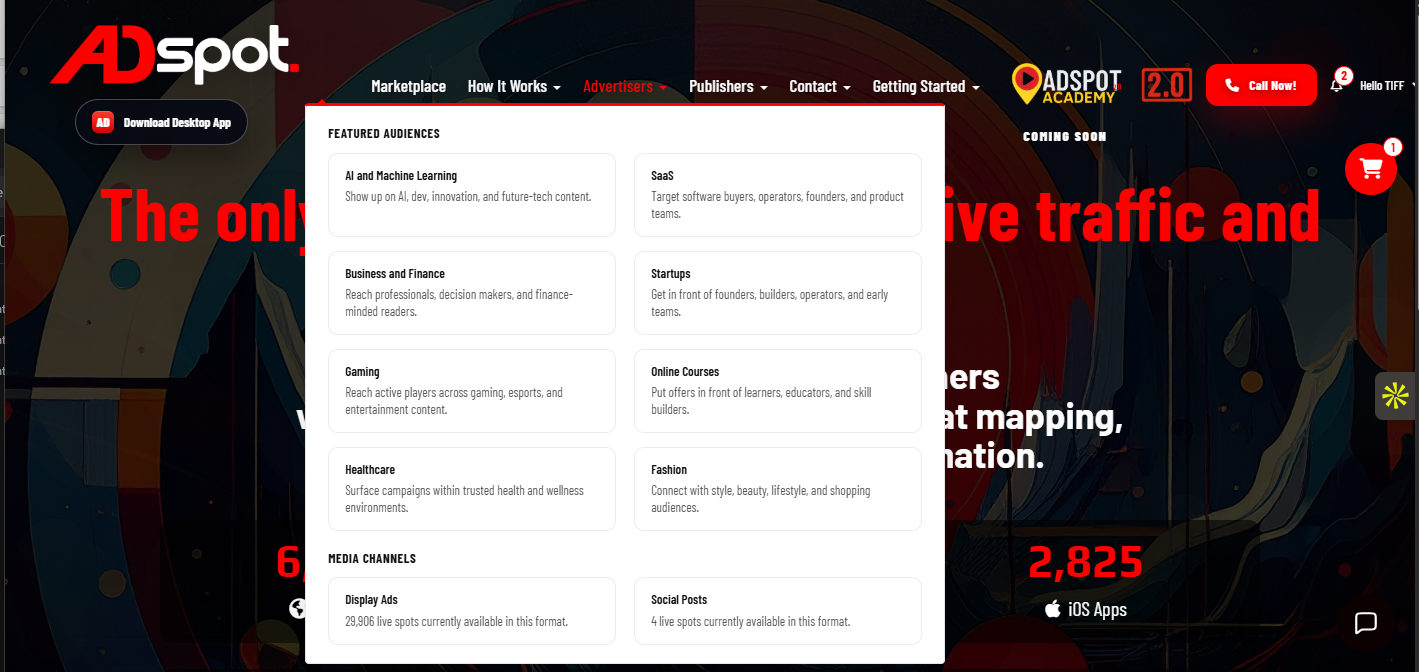 Advertisers (Mega Menu)