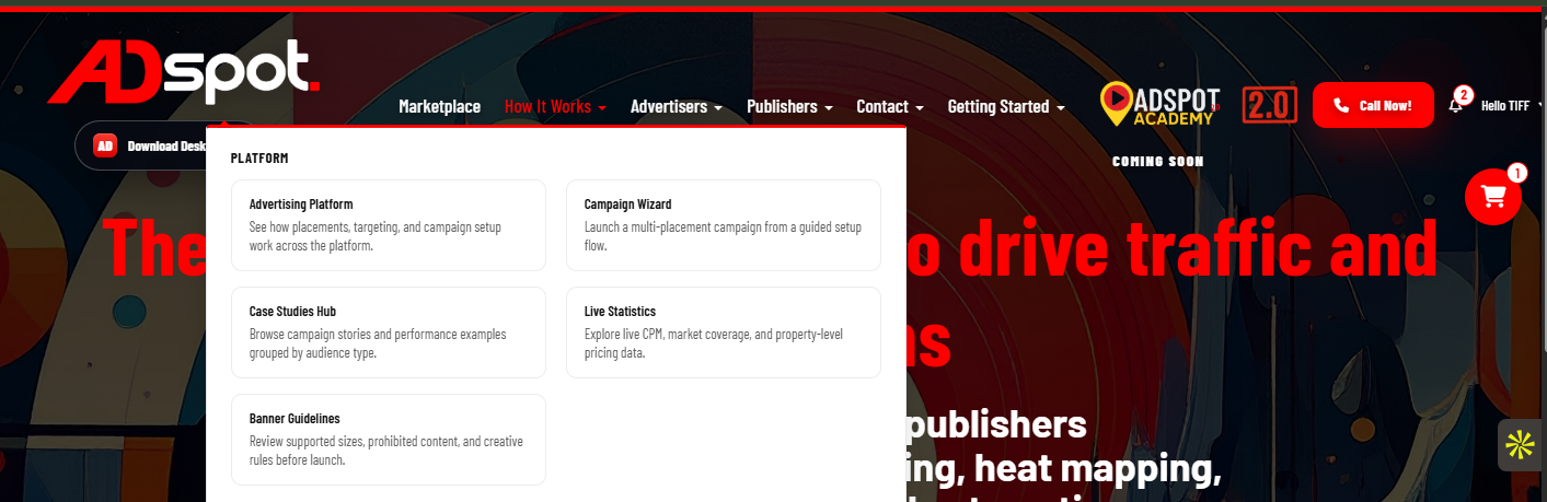 How it Works (Mega Menu)